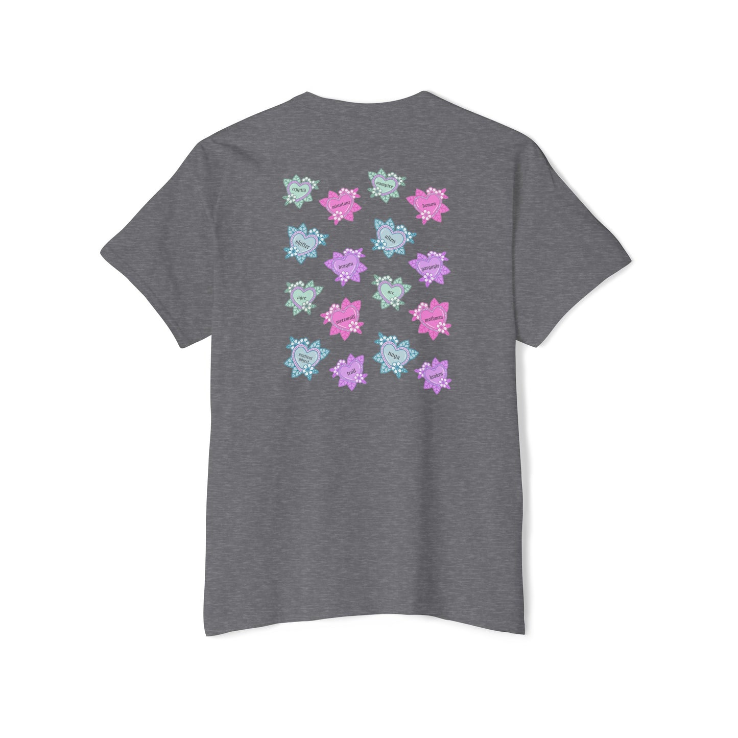 Tattoo Monster Hearts Unisex Heavy Cotton Pocket Tee