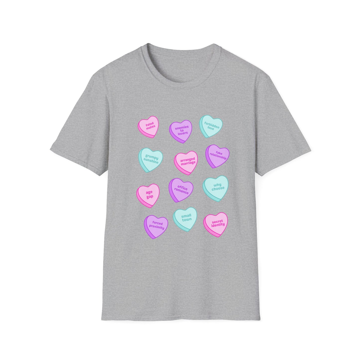 Candy Hearts Tropes Unisex Softstyle T-Shirt