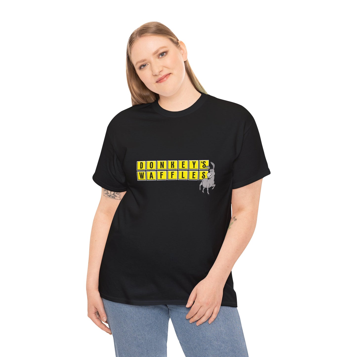 Donkey's Waffles Unisex Heavy Cotton Tee