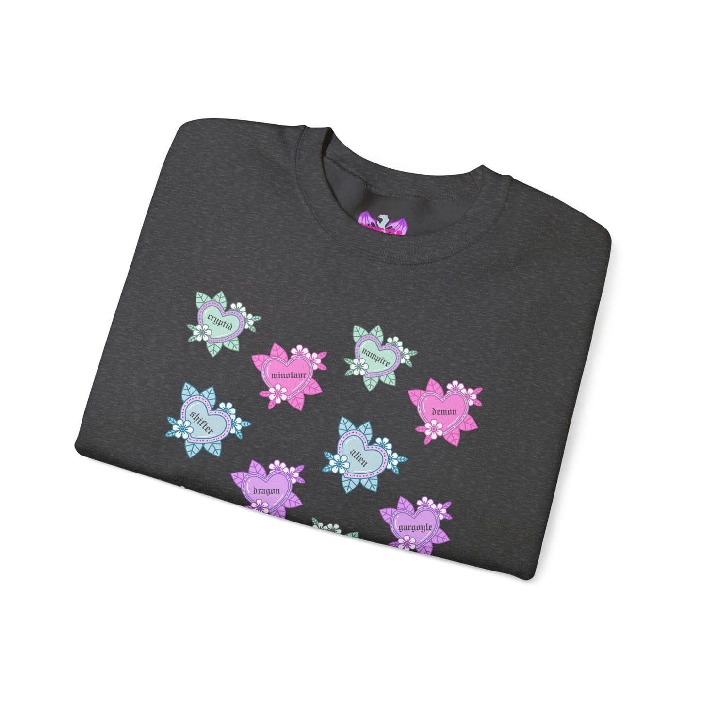 Tattoo Hearts Unisex Heavy Blend™ Crewneck Sweatshirt