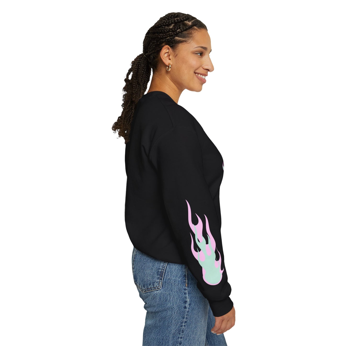Monster Lover Flames Unisex Heavy Blend™ Crewneck Sweatshirt