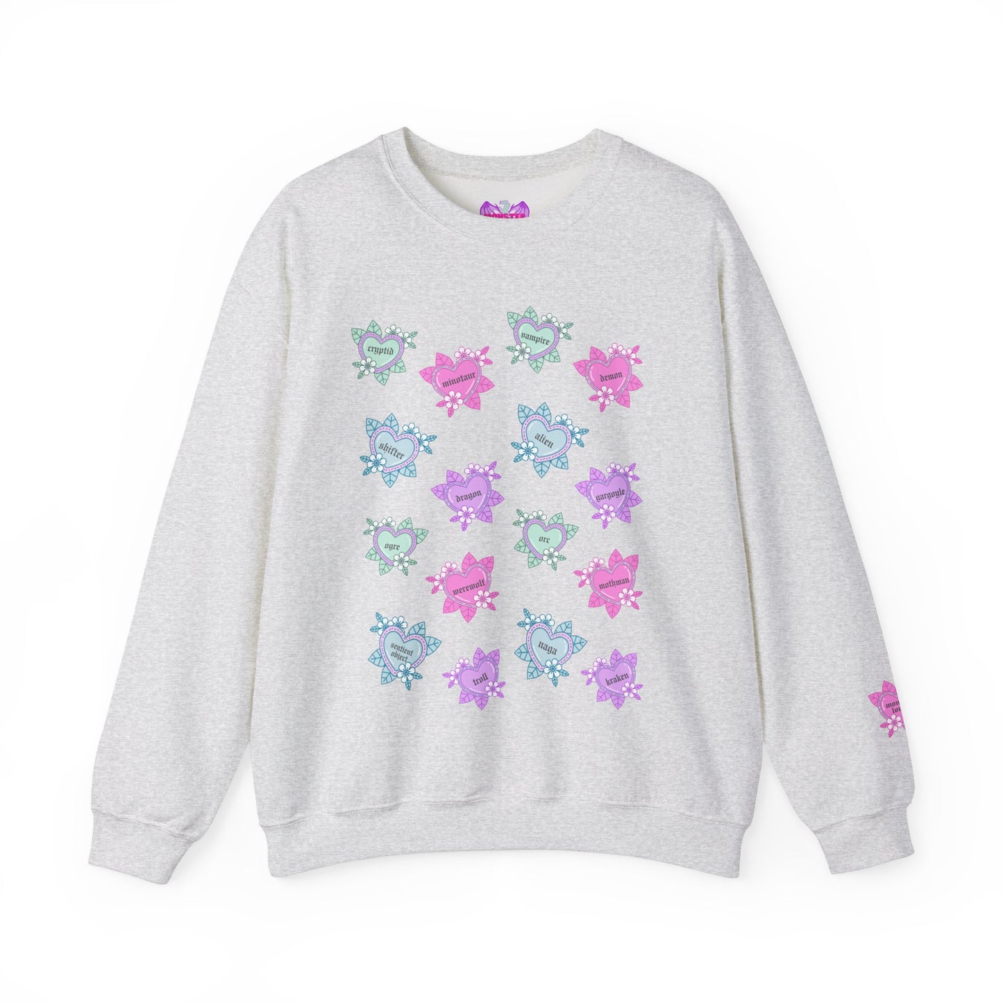 Tattoo Hearts Unisex Heavy Blend™ Crewneck Sweatshirt