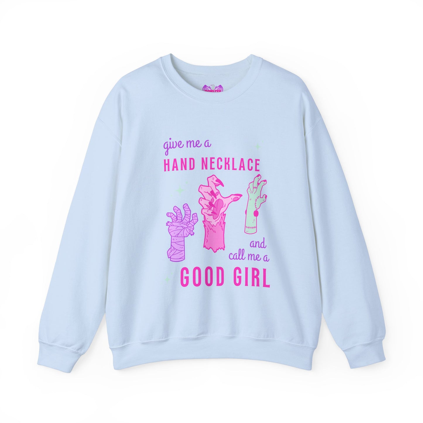 Hand Necklace Unisex Heavy Blend™ Crewneck Sweatshirt