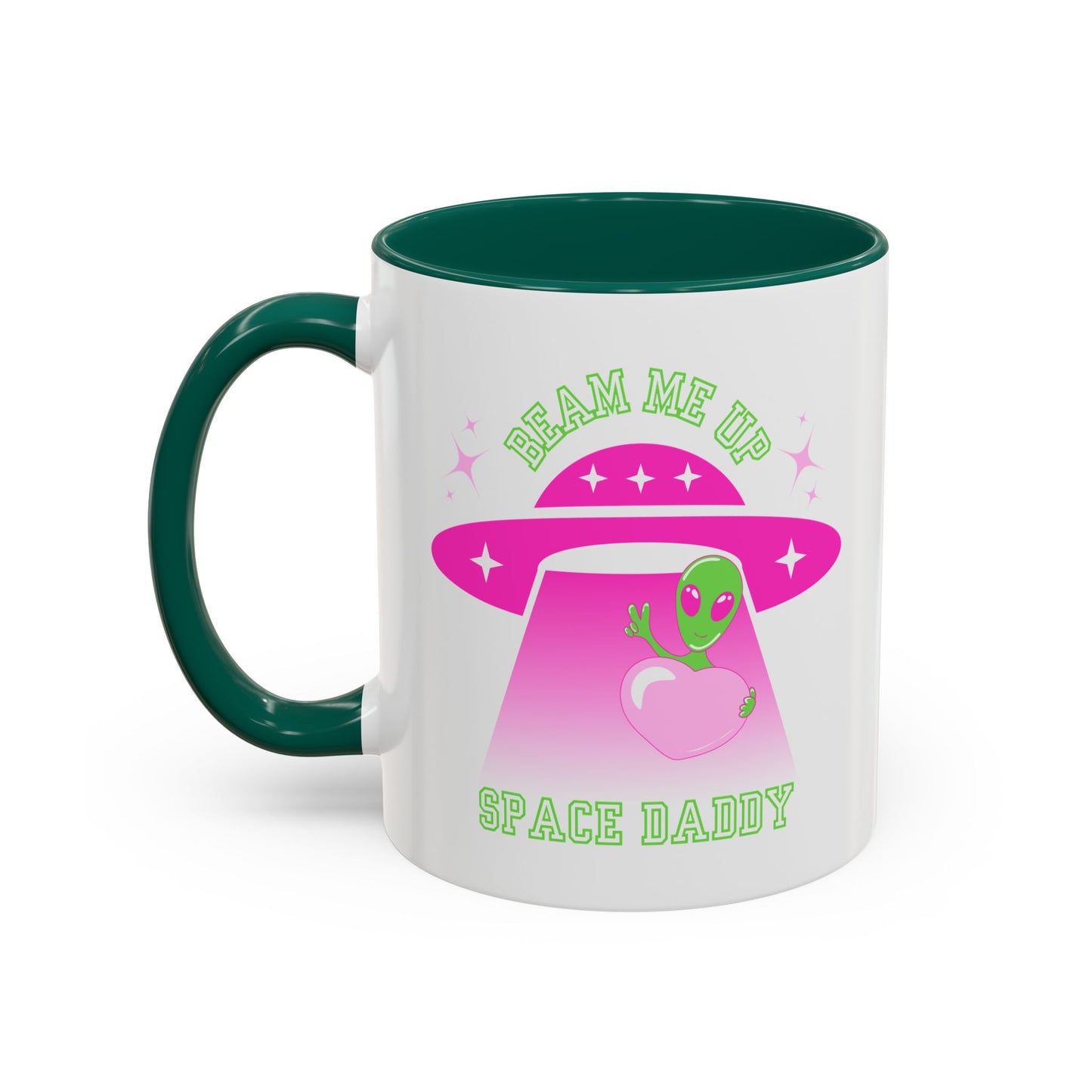 Beam Me Up Space Daddy Colorful Mugs (11oz, 15oz)