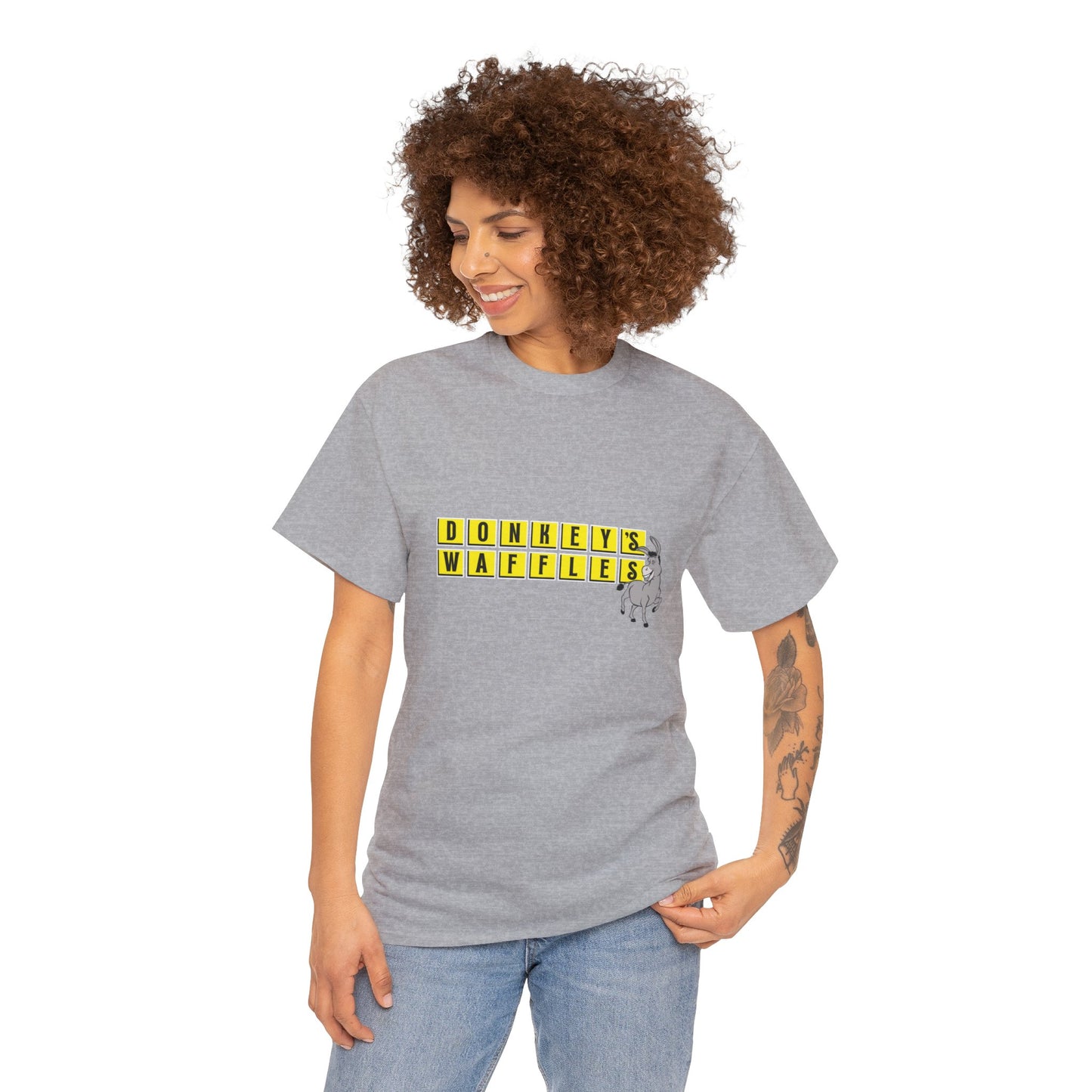 Donkey's Waffles Unisex Heavy Cotton Tee