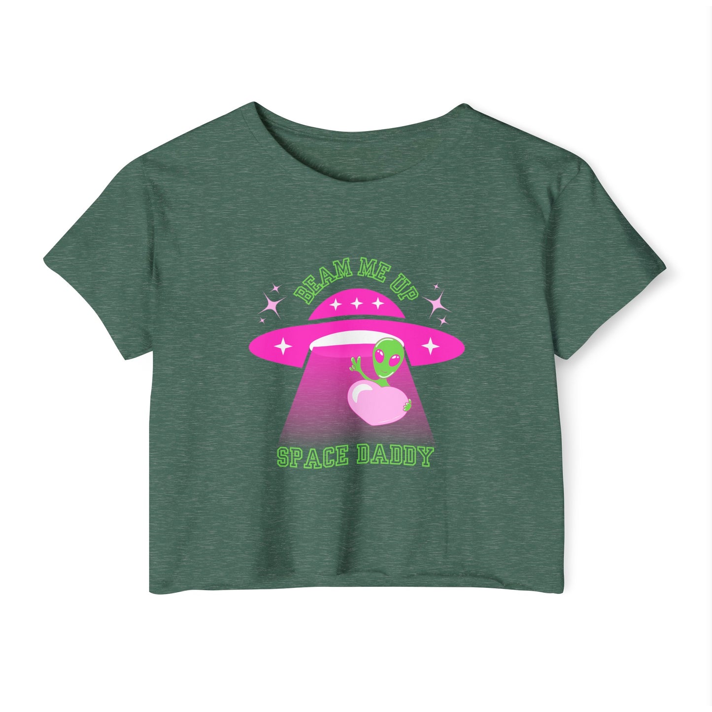 Space Daddy Women's Festival Crop Top