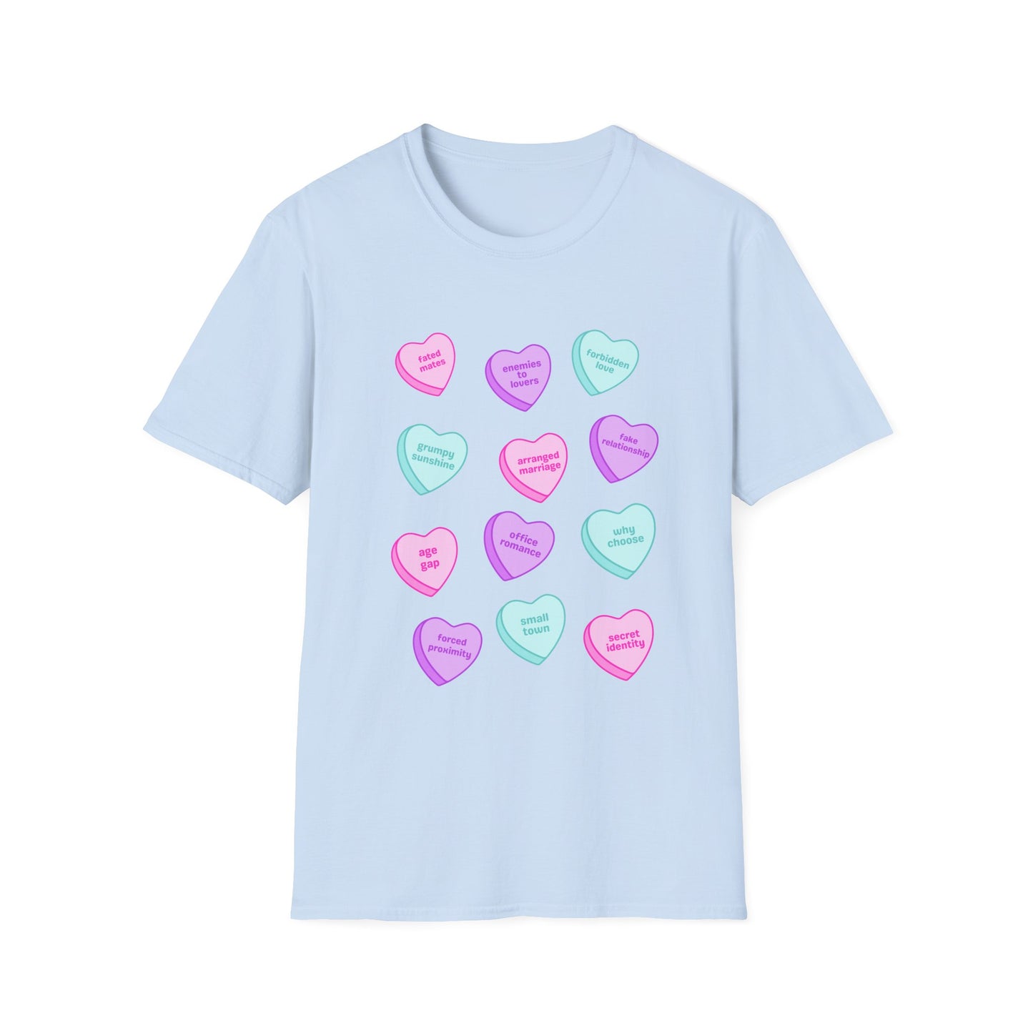 Candy Hearts Tropes Unisex Softstyle T-Shirt
