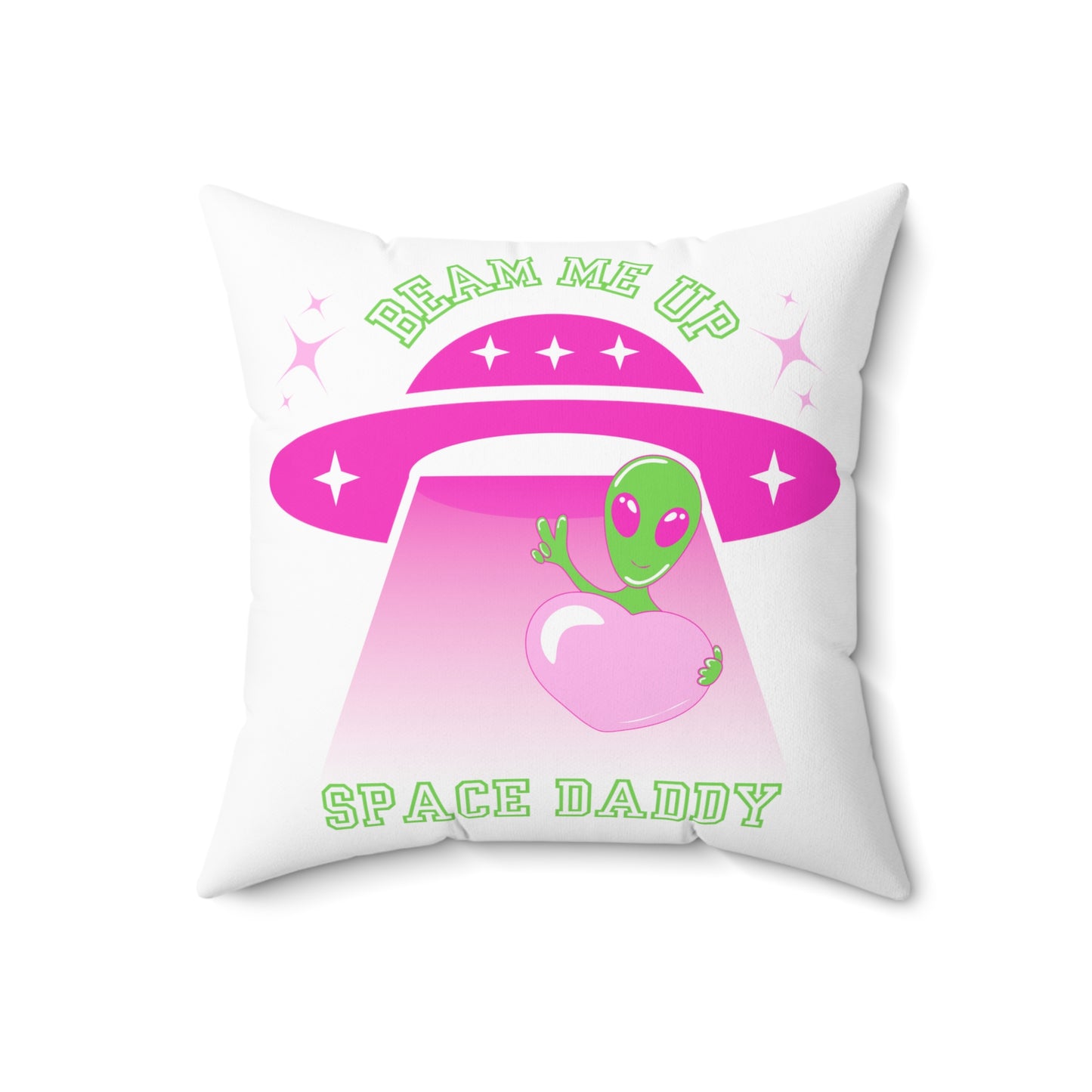 Space Daddy Spun Polyester Square Pillow
