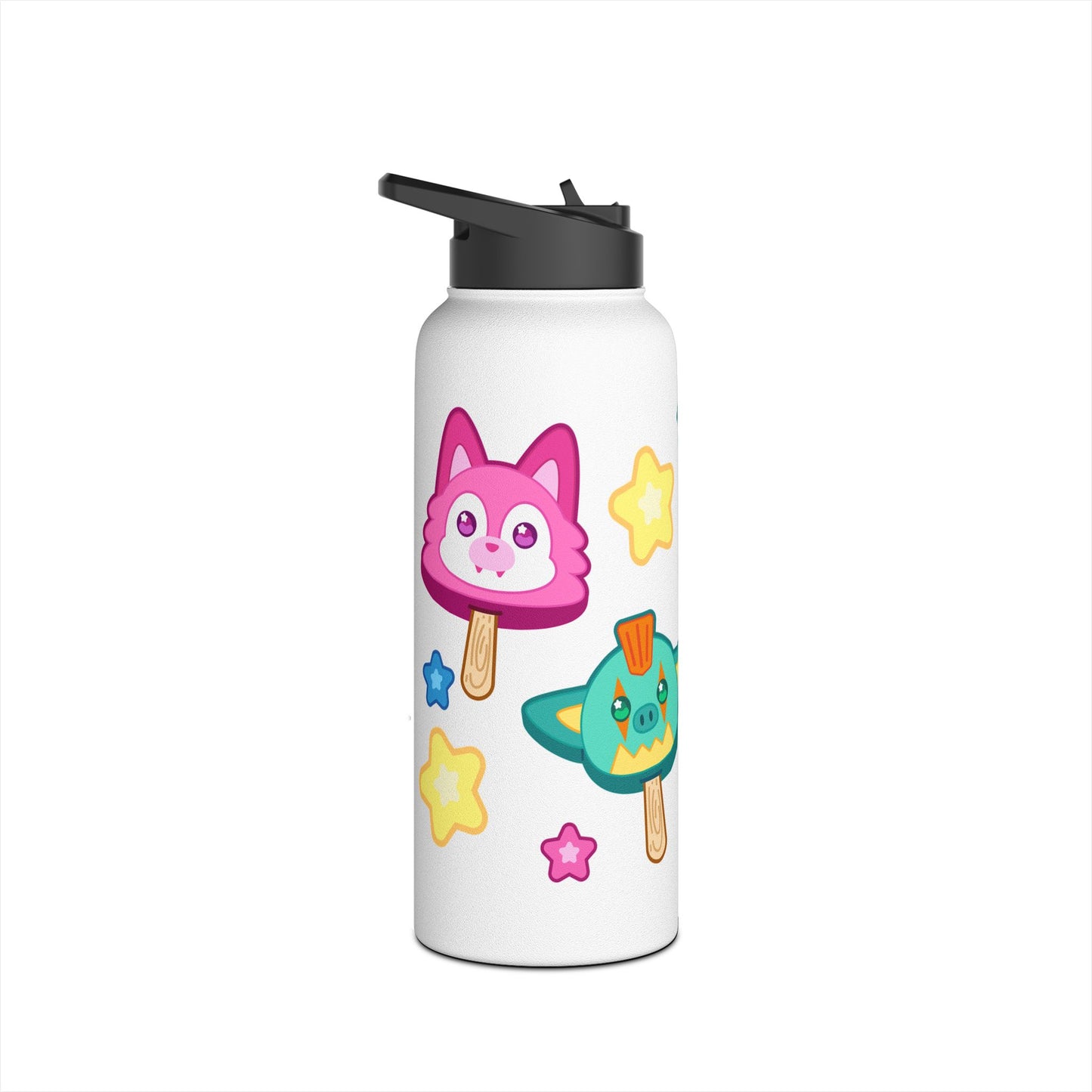 Monster Treats Stainless Steel Water Bottle, Standard Lid