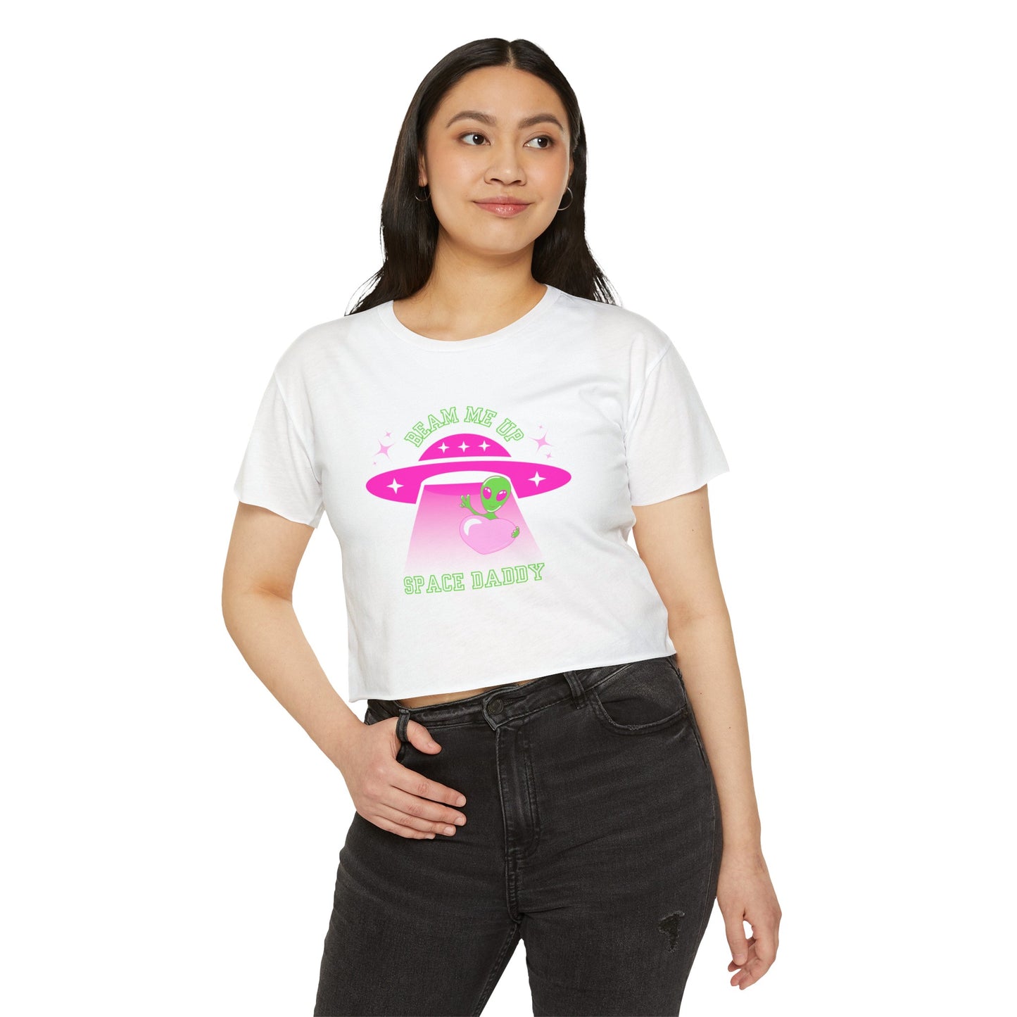 Space Daddy Women's Festival Crop Top