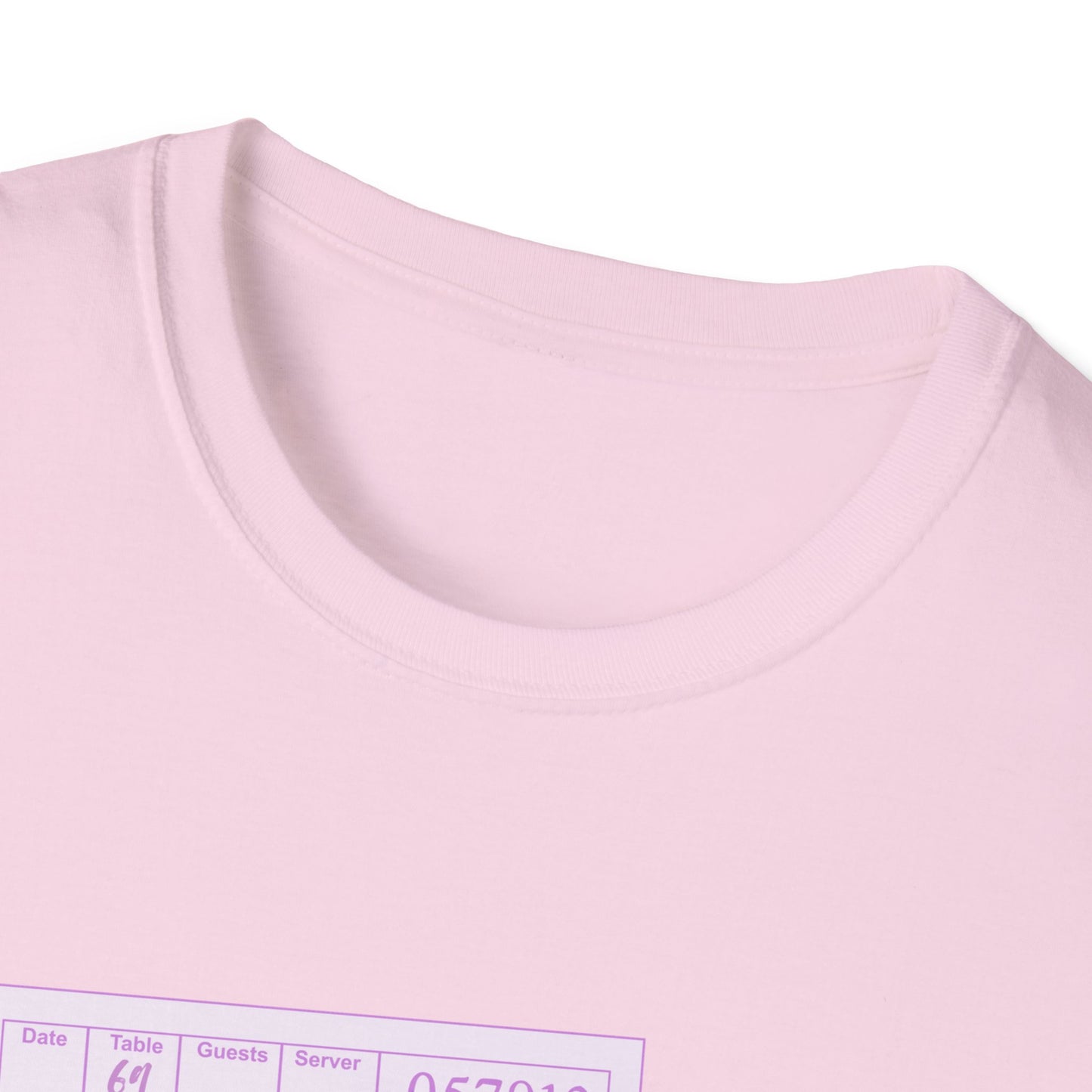 Guest Check Purple Unisex Softstyle T-Shirt