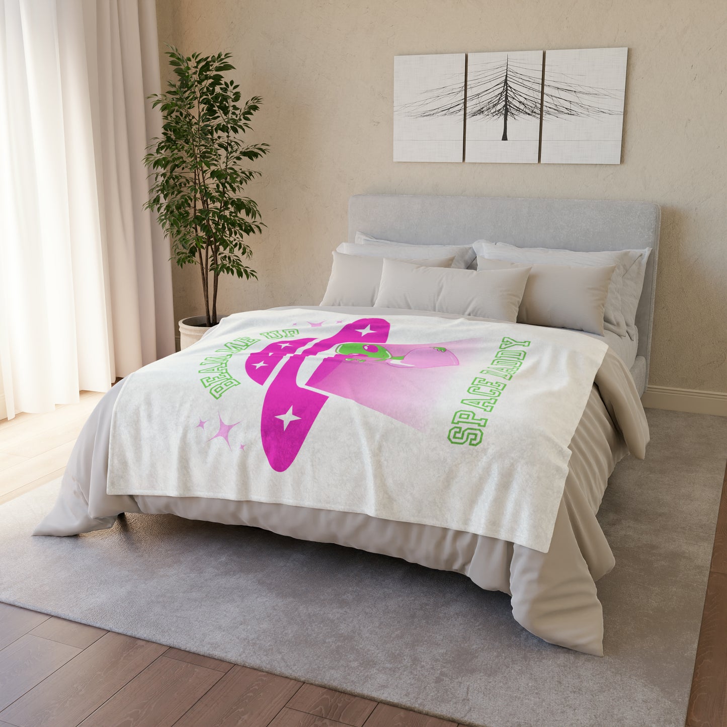 Space Daddy Soft Polyester Blanket