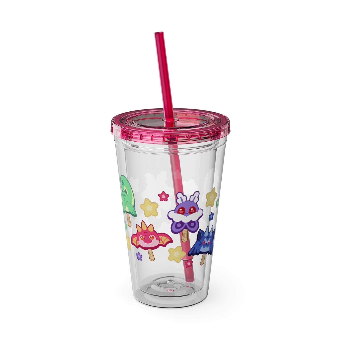 Monster Treats 2 Sunsplash Tumbler with Straw, 16oz