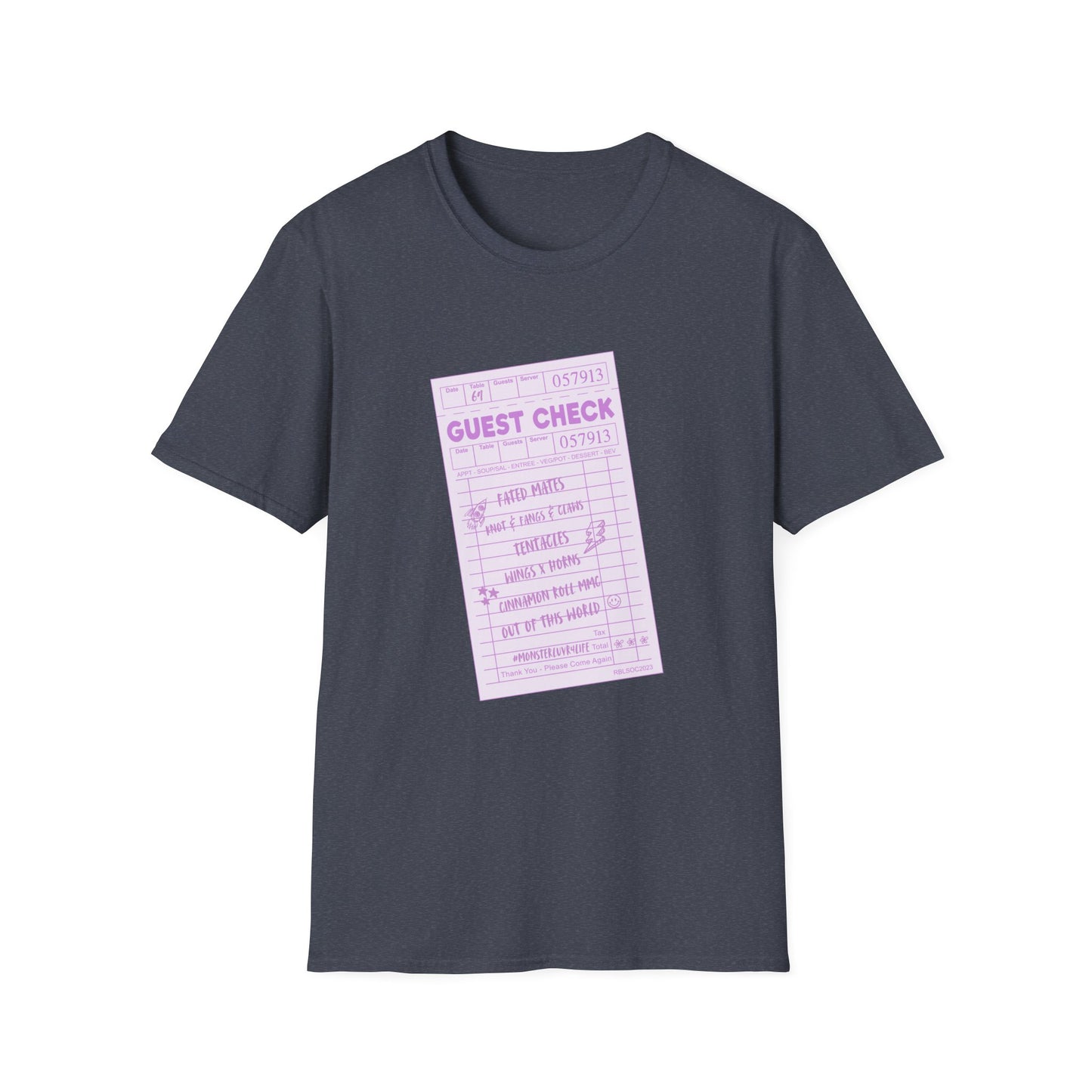 Guest Check Purple Unisex Softstyle T-Shirt