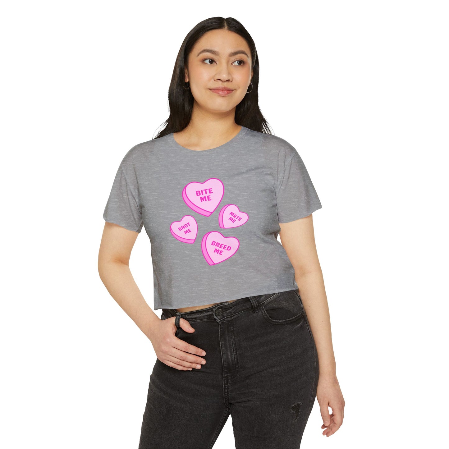 Knotty Hearts Women's Festival Crop Top