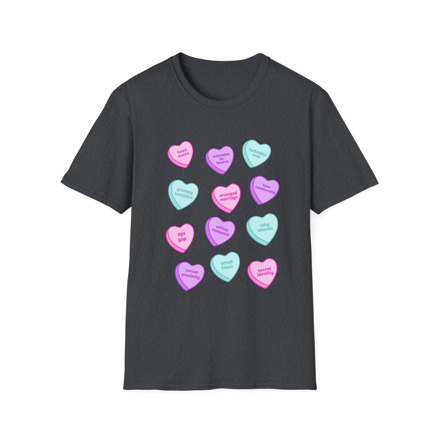 Candy Hearts Tropes Unisex Softstyle T-Shirt