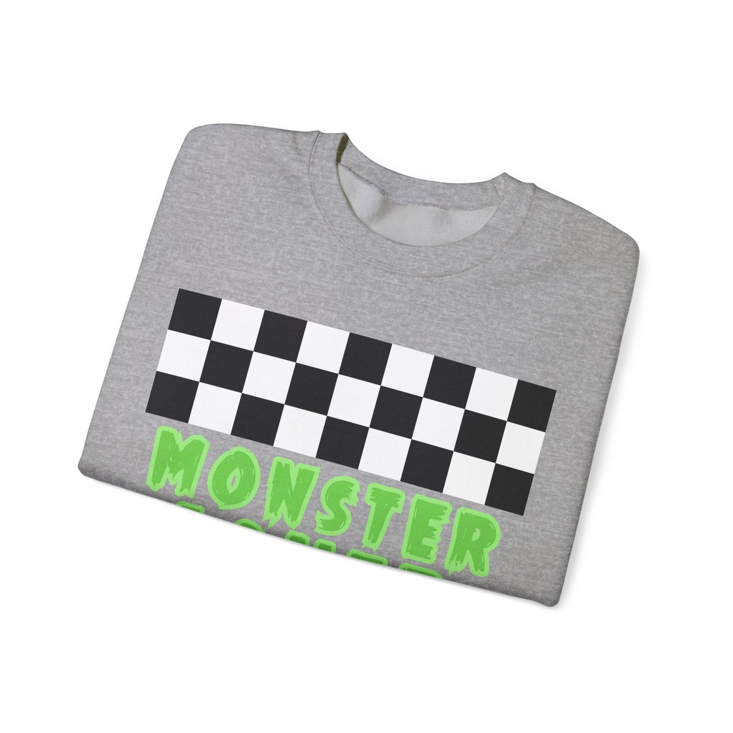 Checker Monster Lover Unisex Heavy Blend™ Crewneck Sweatshirt
