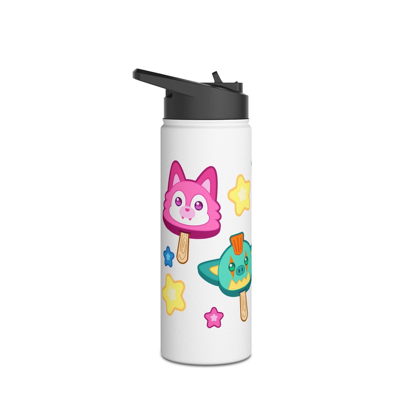 Monster Treats Stainless Steel Water Bottle, Standard Lid
