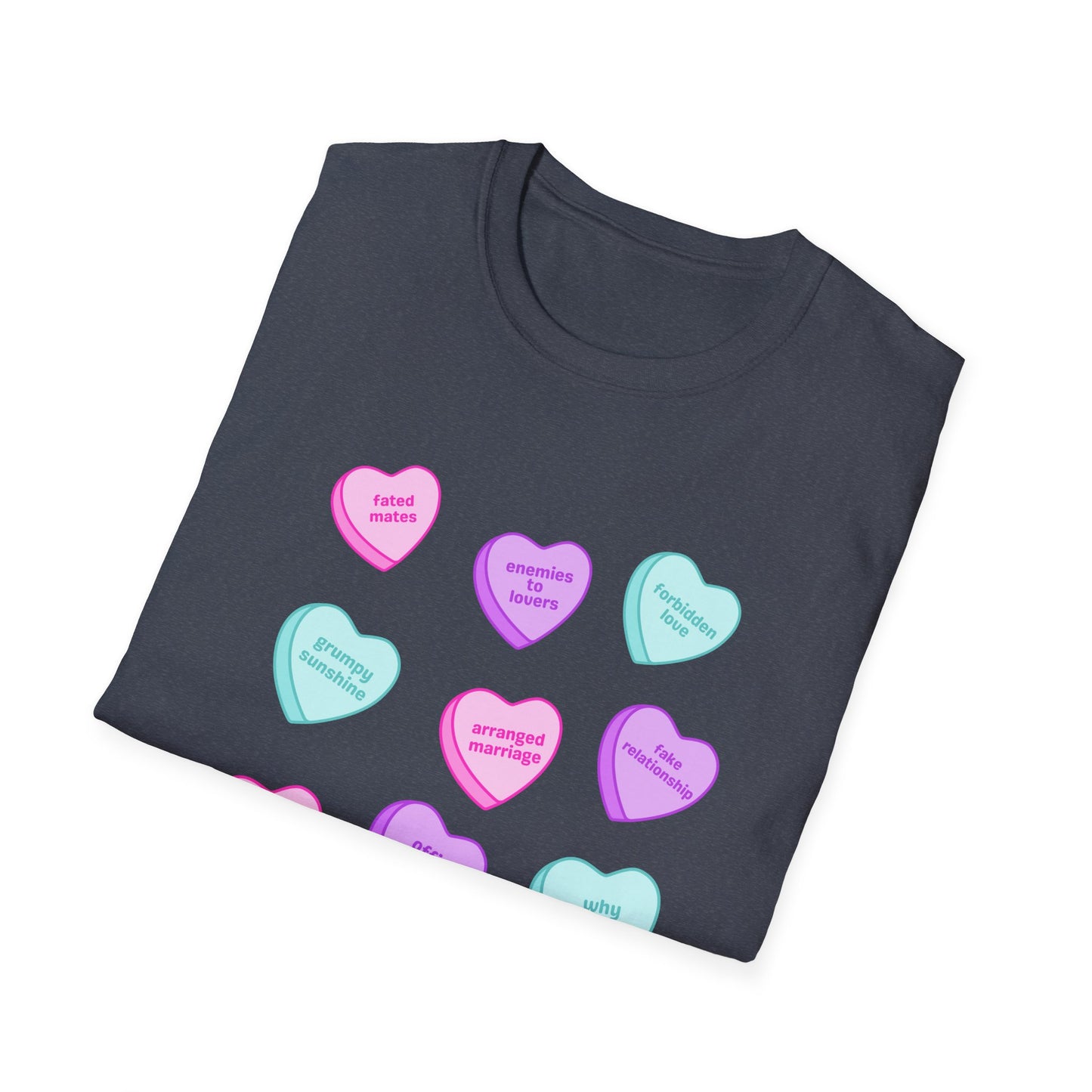 Candy Hearts Tropes Unisex Softstyle T-Shirt