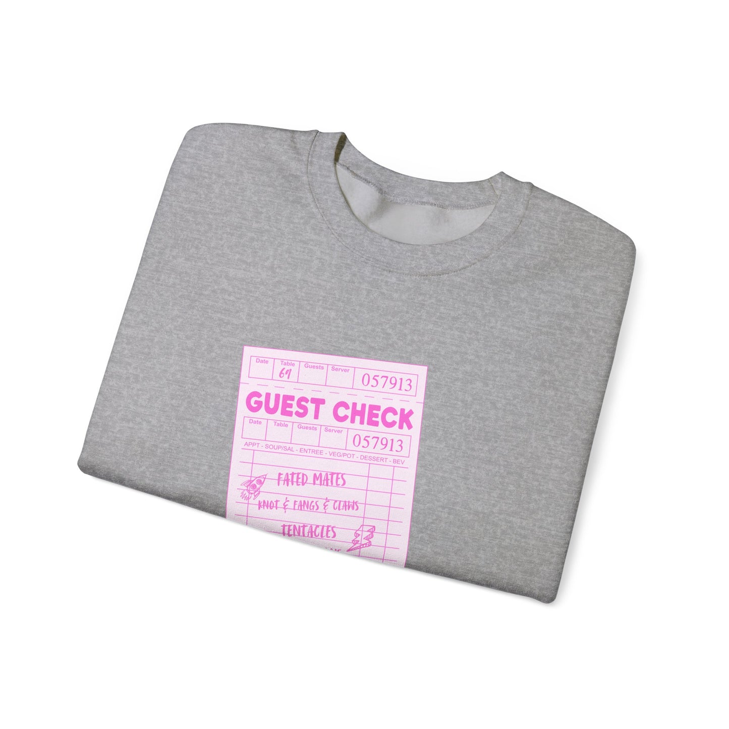 Guest Check PINK Monster Luvr Unisex Heavy Blend™ Crewneck Sweatshirt