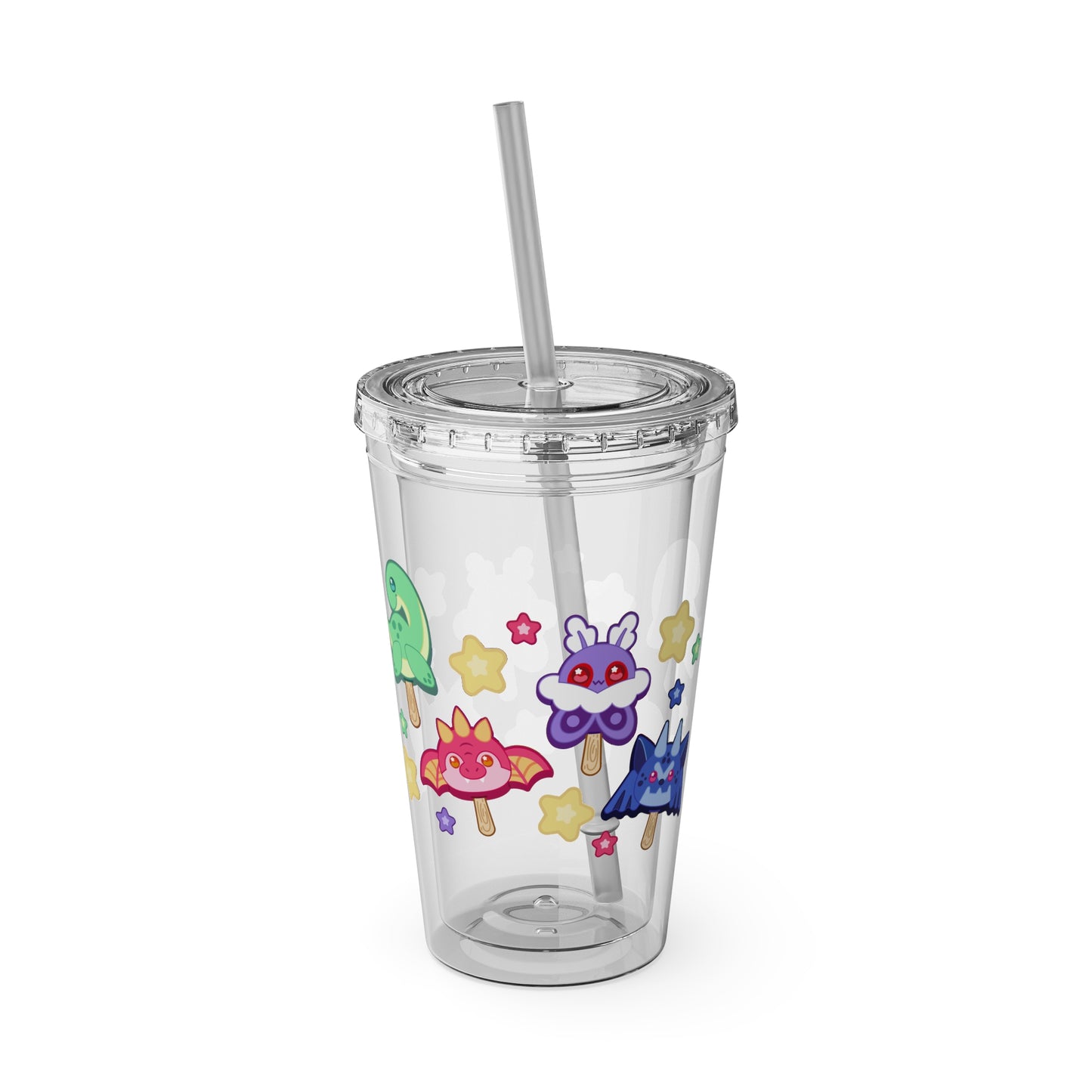 Monster Treats 2 Sunsplash Tumbler with Straw, 16oz