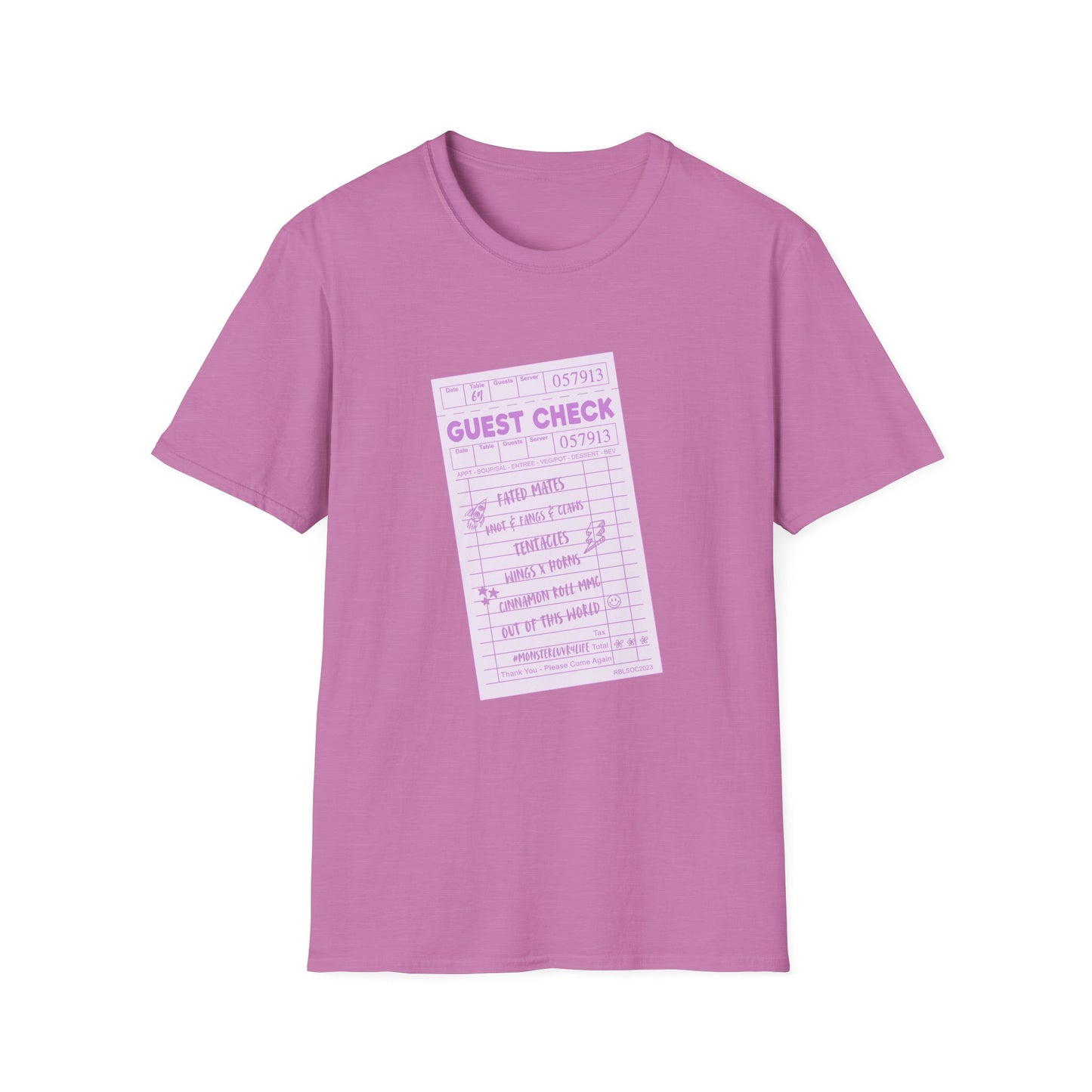 Guest Check Purple Unisex Softstyle T-Shirt