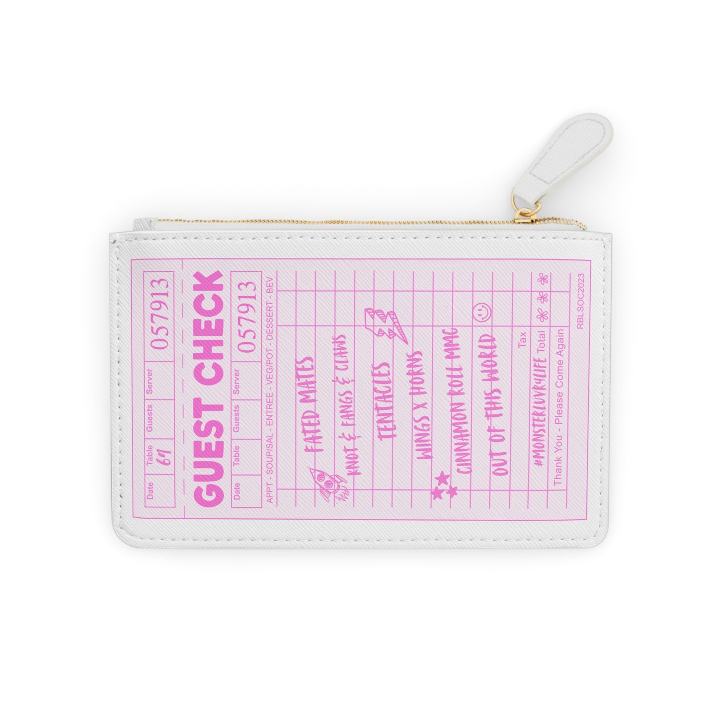 Guest Check Mini Clutch Bag