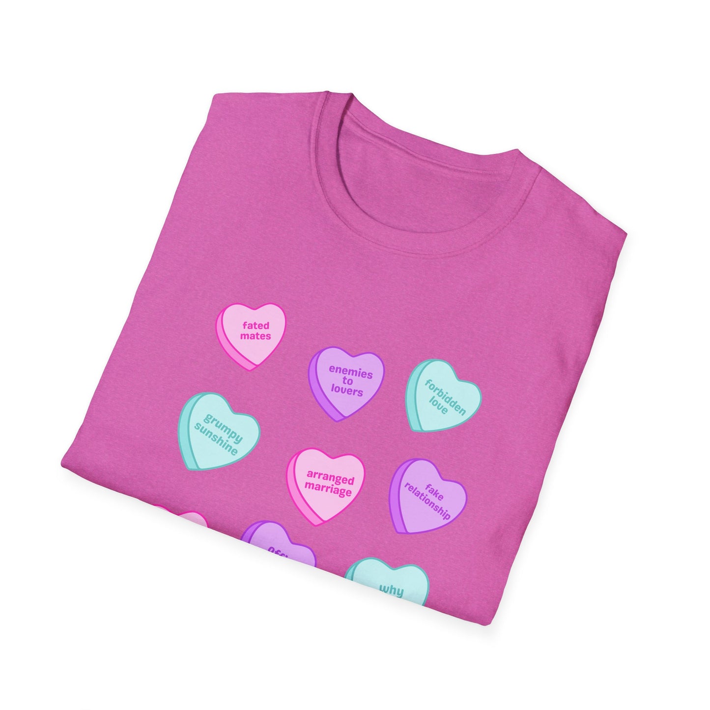 Candy Hearts Tropes Unisex Softstyle T-Shirt