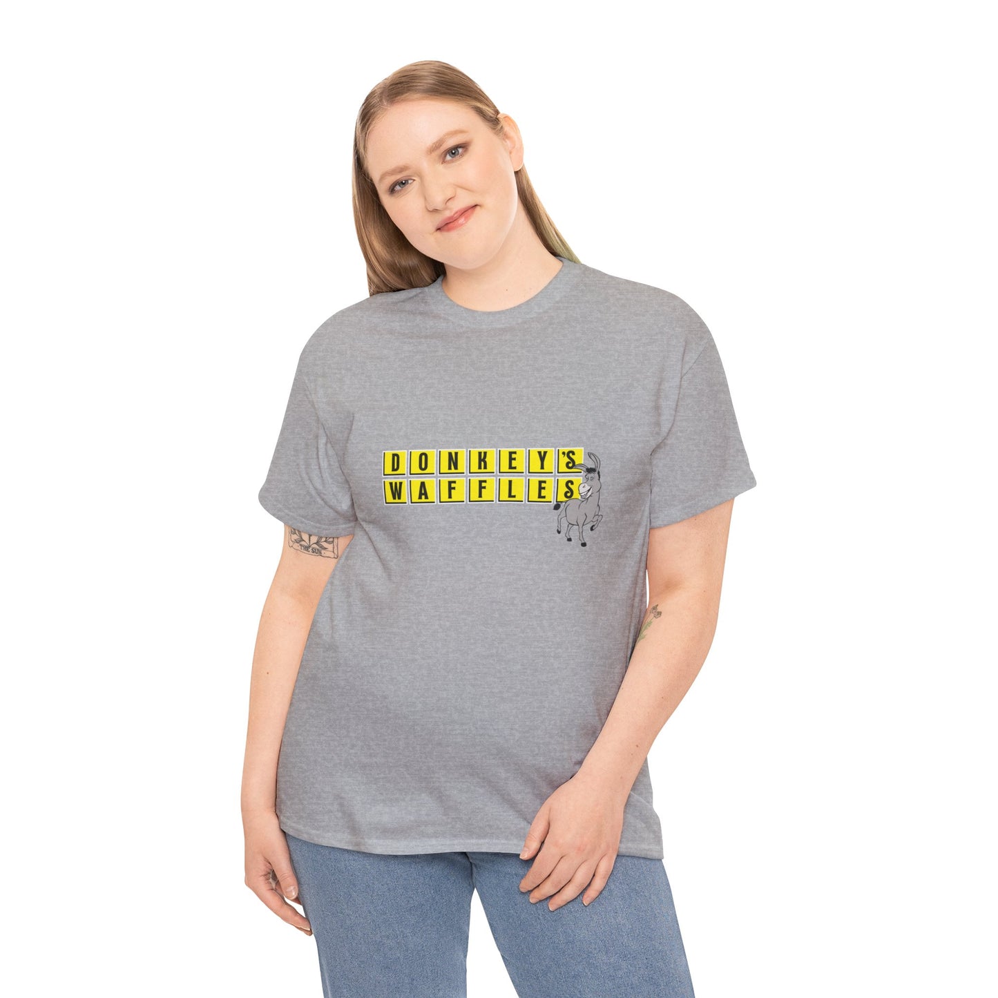 Donkey's Waffles Unisex Heavy Cotton Tee