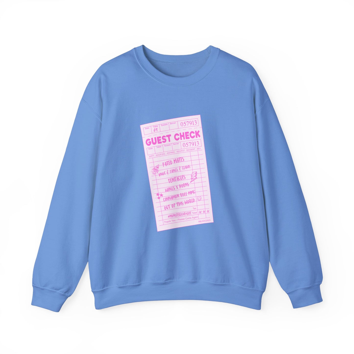 Guest Check PINK Monster Luvr Unisex Heavy Blend™ Crewneck Sweatshirt