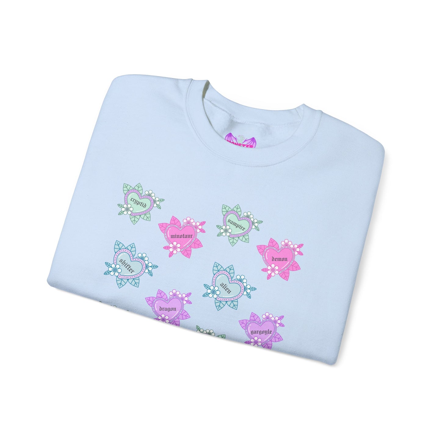 Tattoo Hearts Unisex Heavy Blend™ Crewneck Sweatshirt