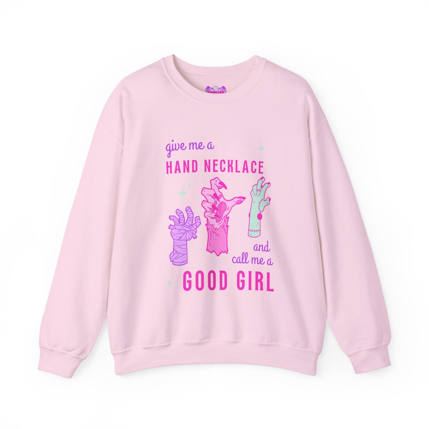 Hand Necklace Unisex Heavy Blend™ Crewneck Sweatshirt