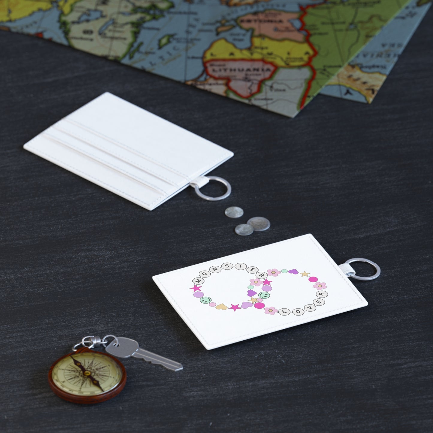 Friendship Bracelet Saffiano Leather Card Holder