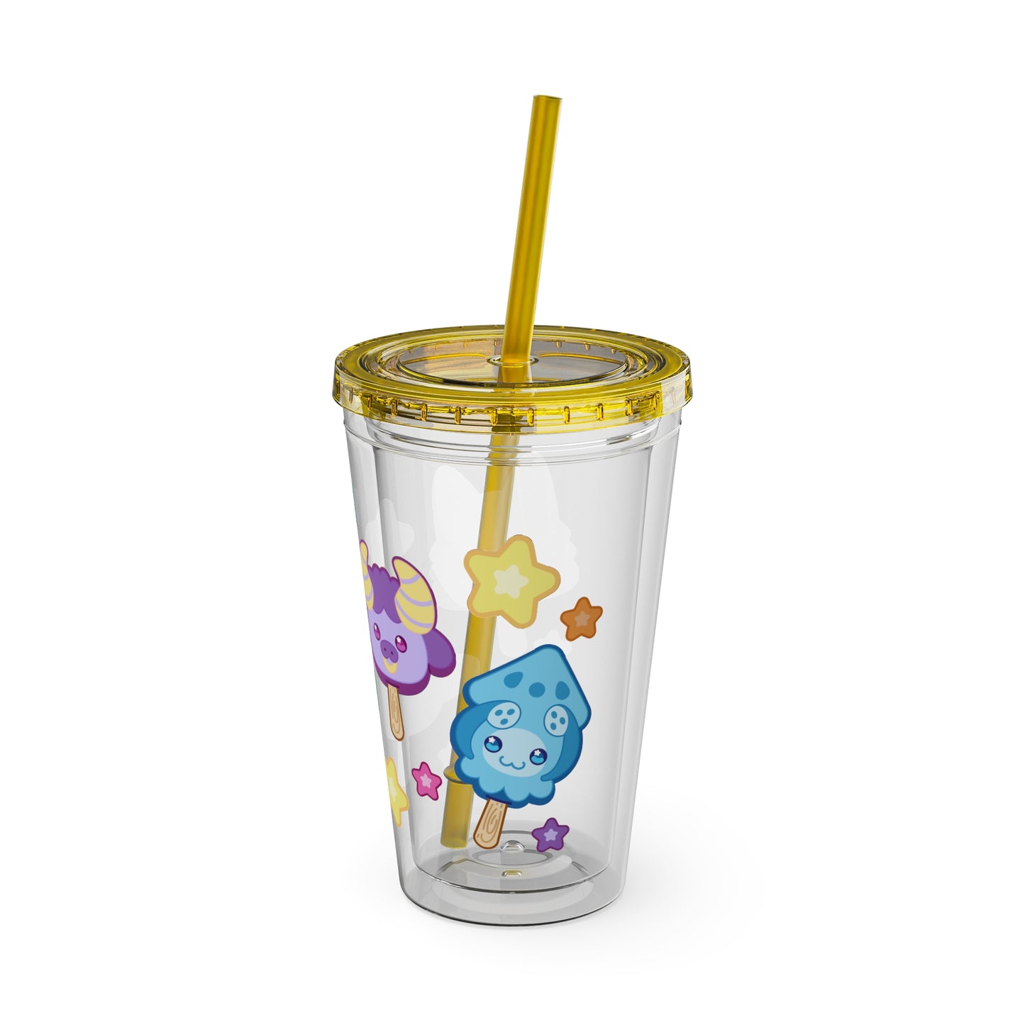 Monster Treats Sunsplash Tumbler with Straw, 16oz