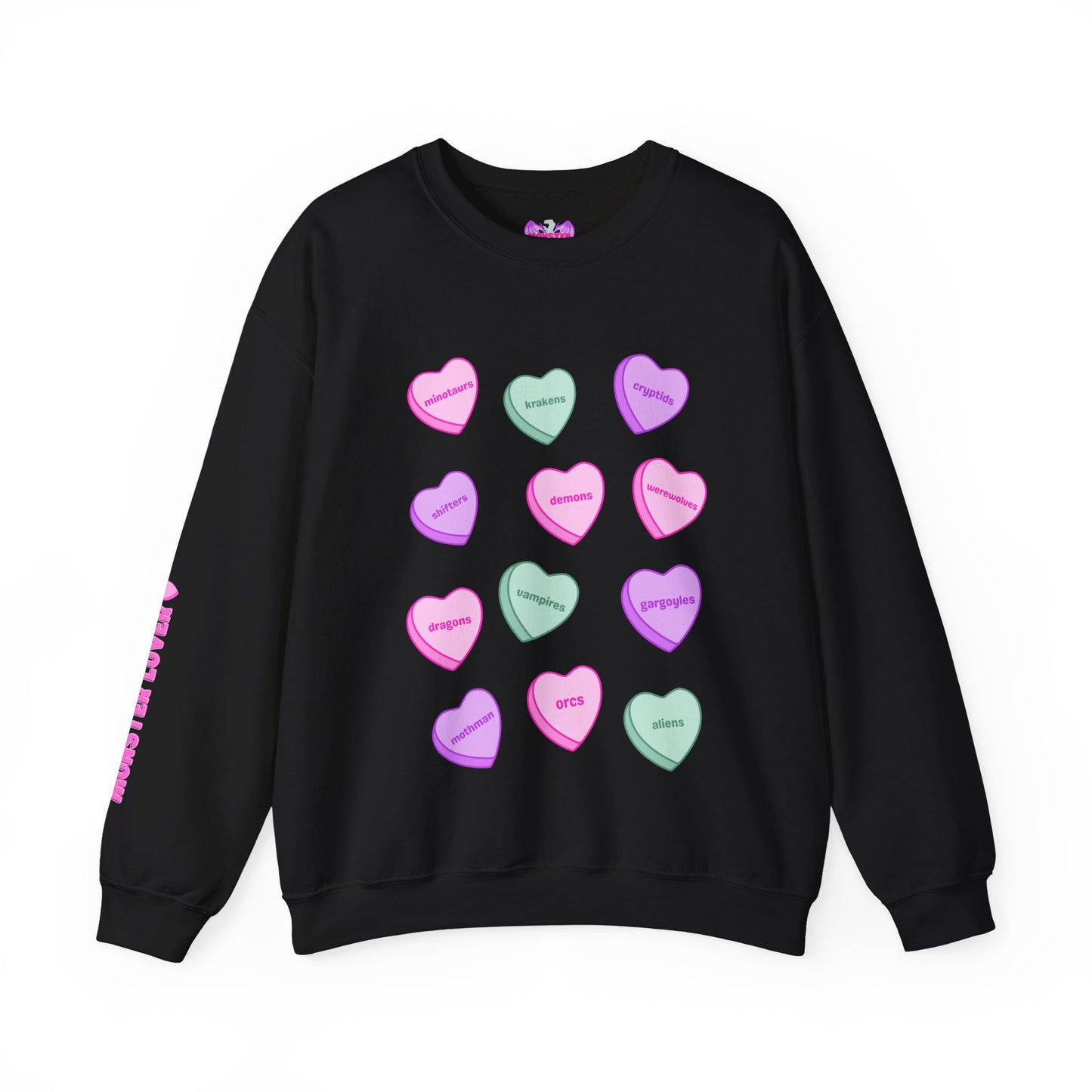 Candy Hearts Unisex Heavy Blend™ Crewneck Sweatshirt