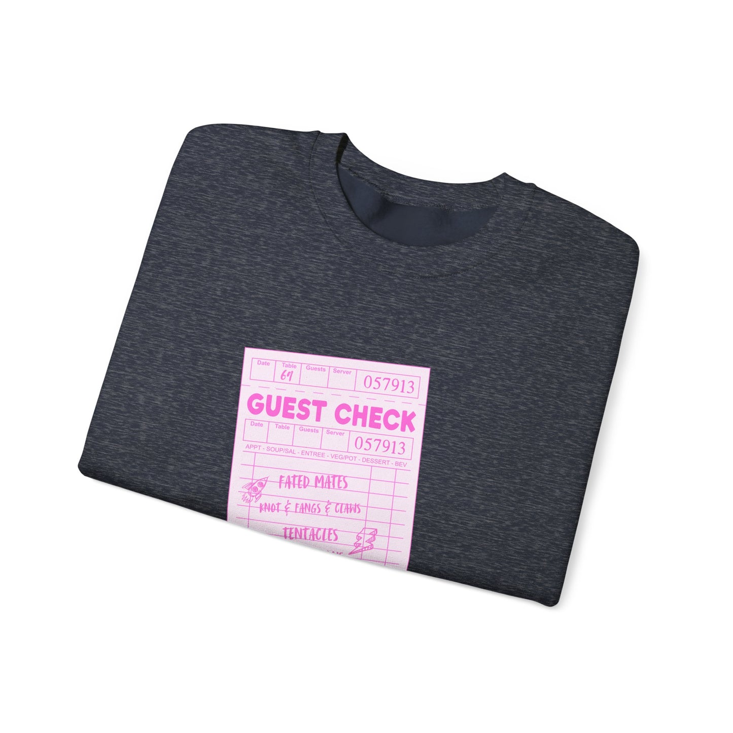 Guest Check PINK Monster Luvr Unisex Heavy Blend™ Crewneck Sweatshirt