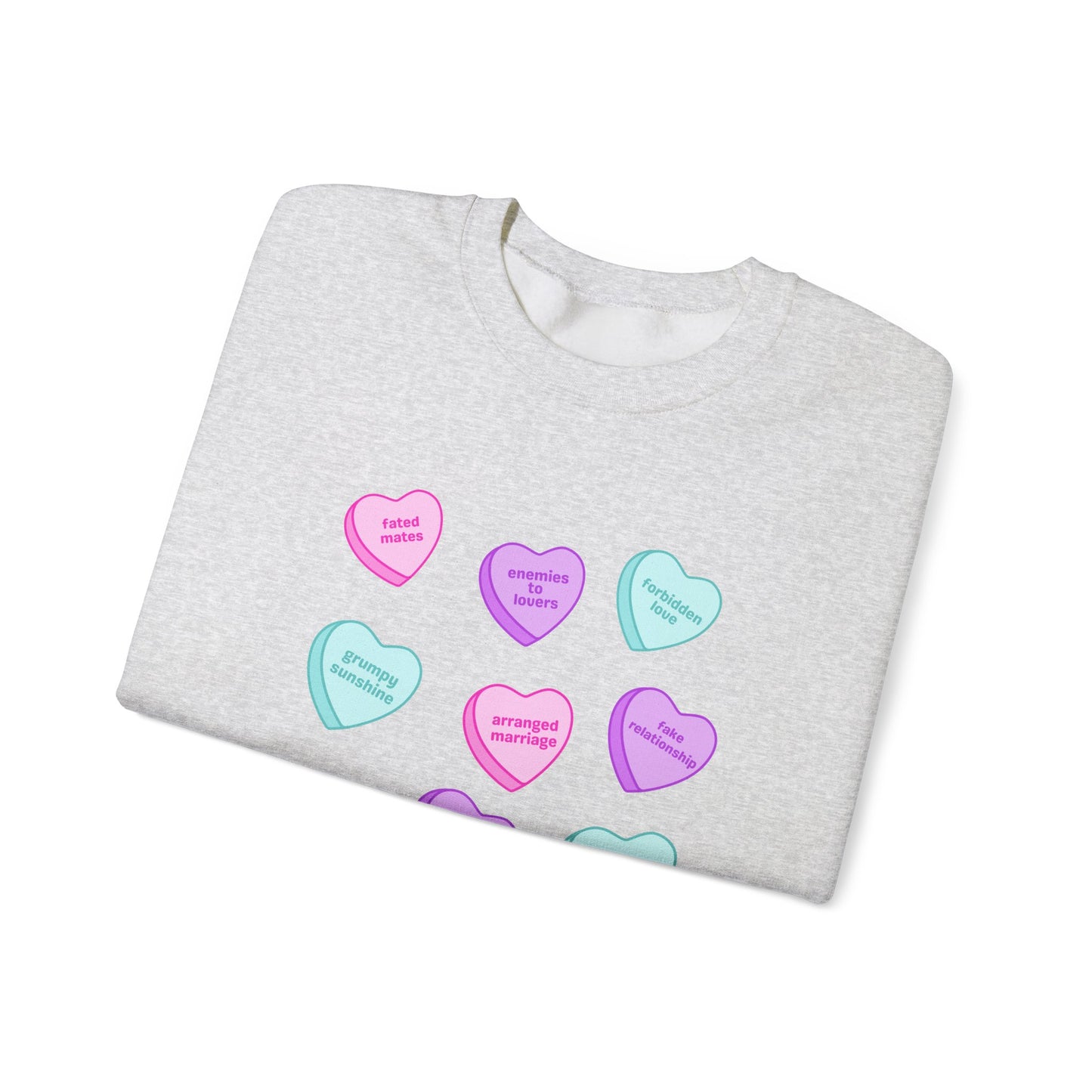 Candy Hearts Tropes Unisex Heavy Blend™ Crewneck Sweatshirt