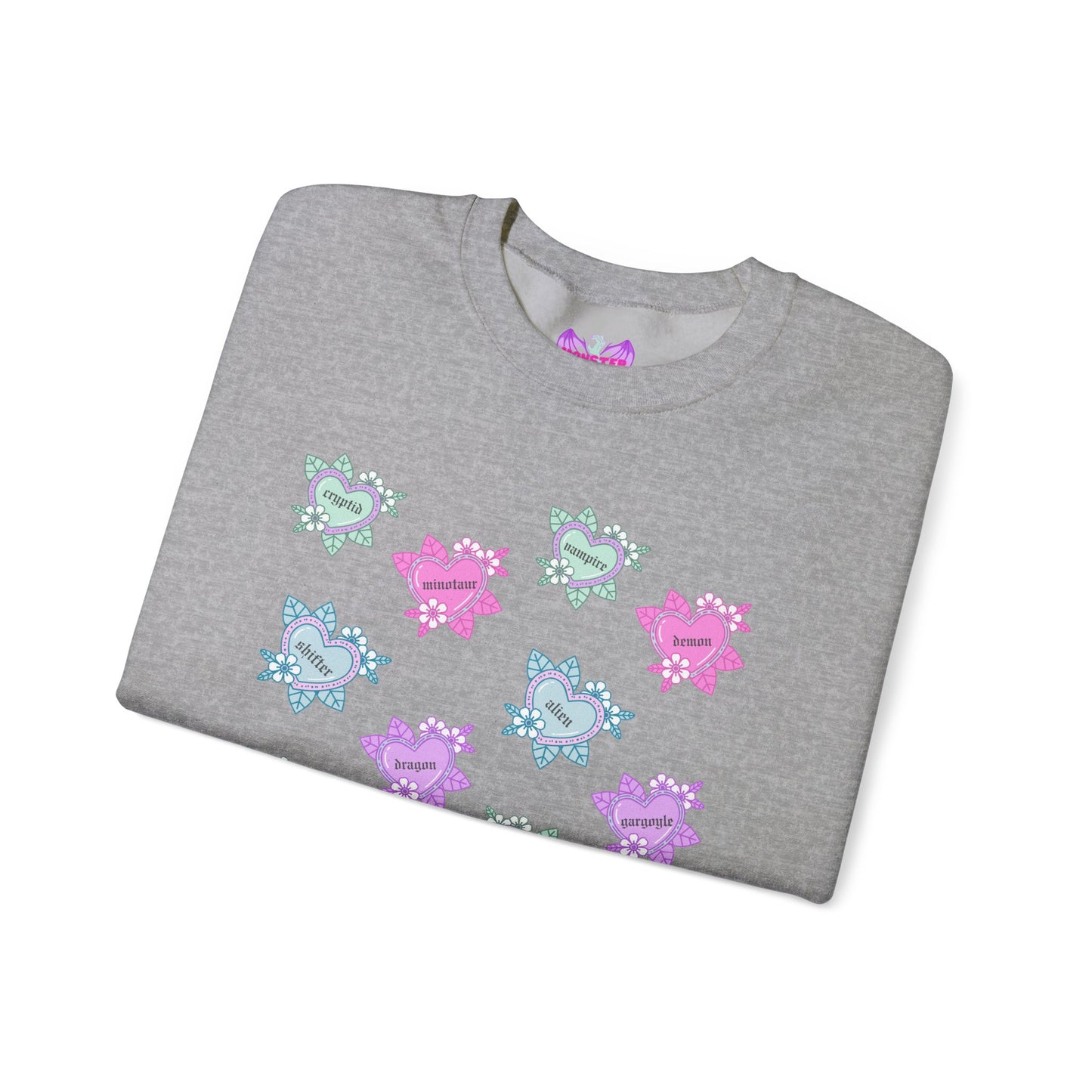Tattoo Hearts Unisex Heavy Blend™ Crewneck Sweatshirt