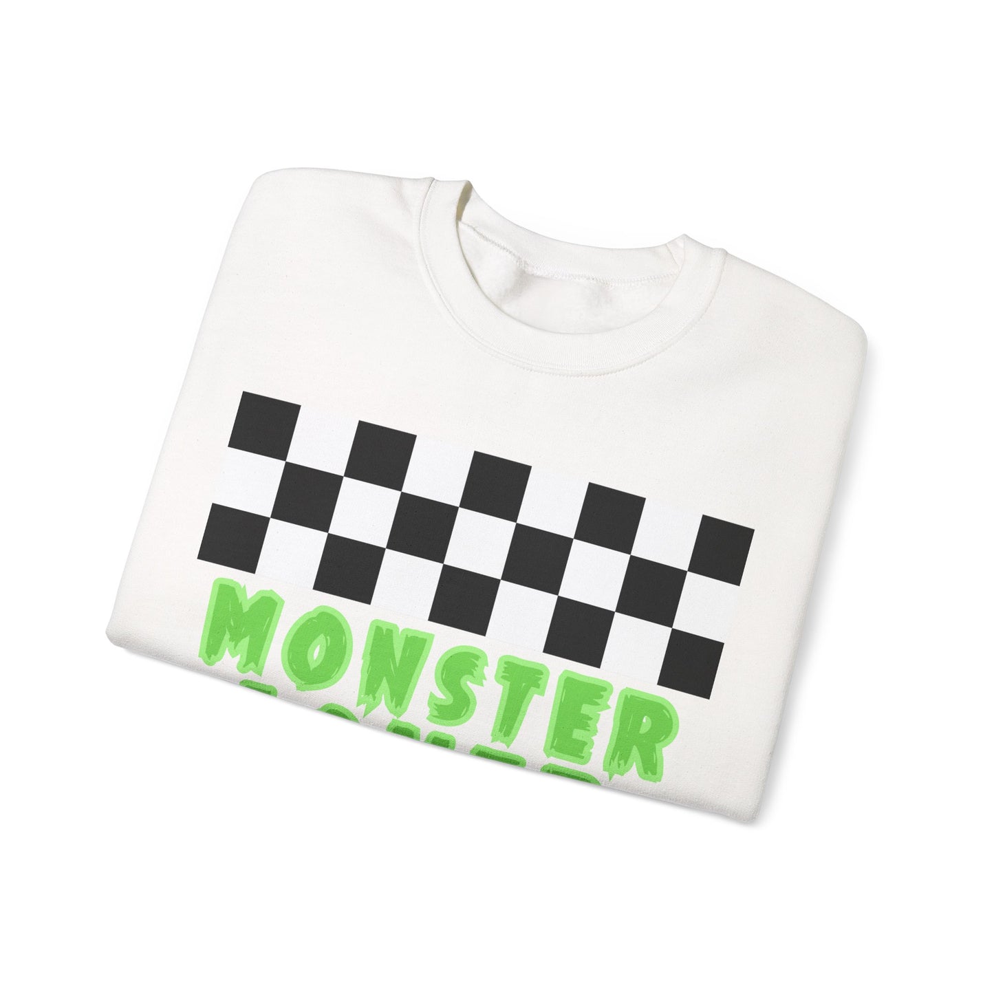Checker Monster Lover Unisex Heavy Blend™ Crewneck Sweatshirt
