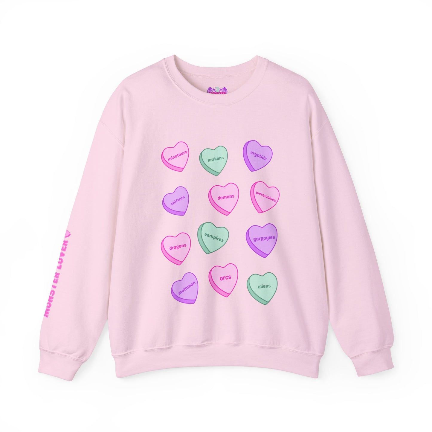 Candy Hearts Unisex Heavy Blend™ Crewneck Sweatshirt
