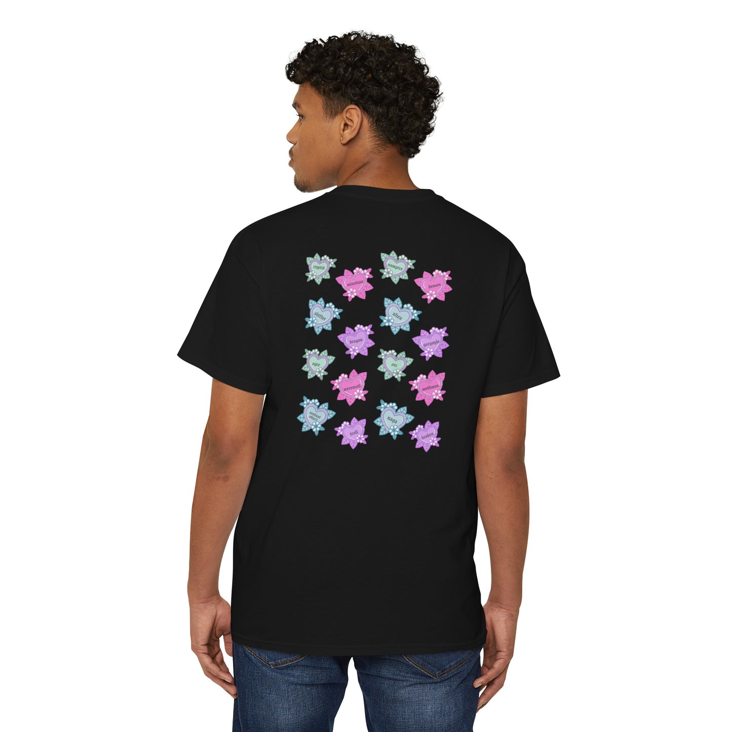 Tattoo Monster Hearts Unisex Heavy Cotton Pocket Tee