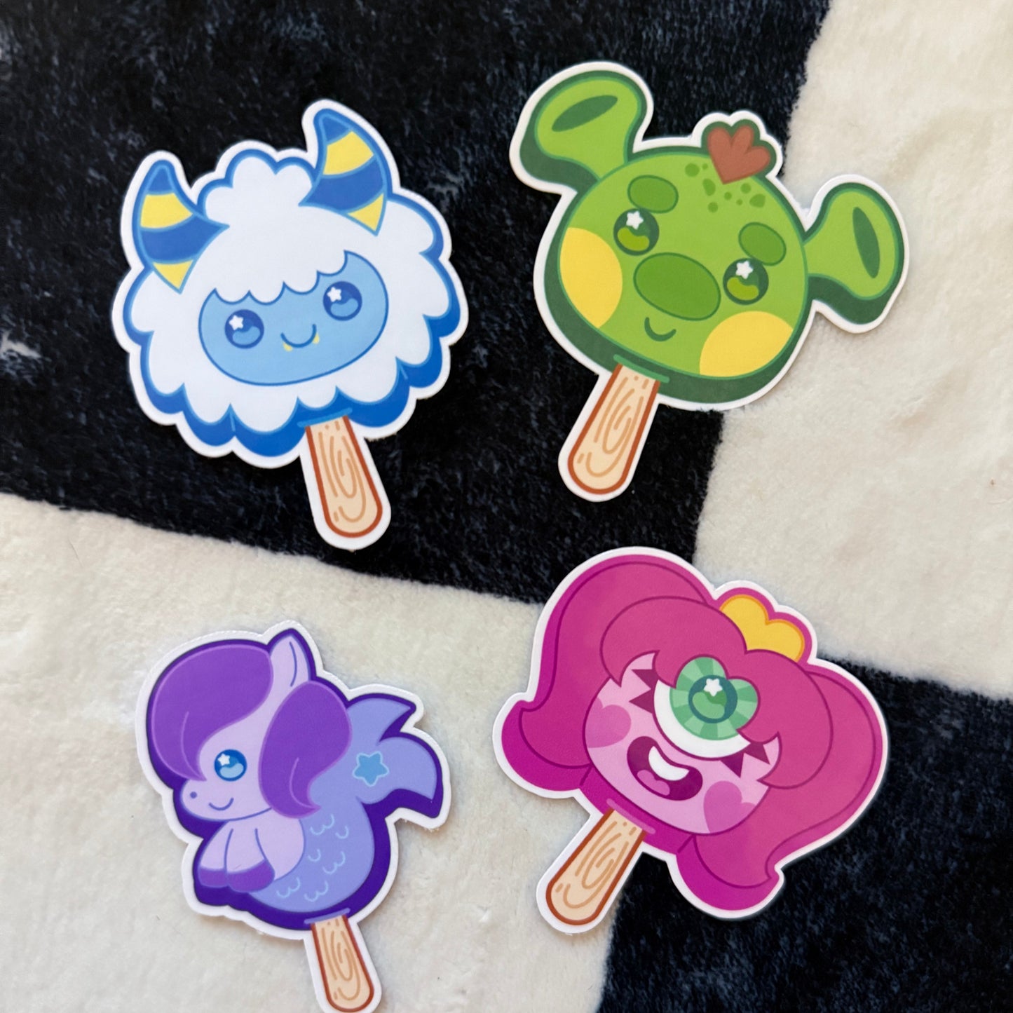 Monster Treats 4 PACK Stickers 4.0