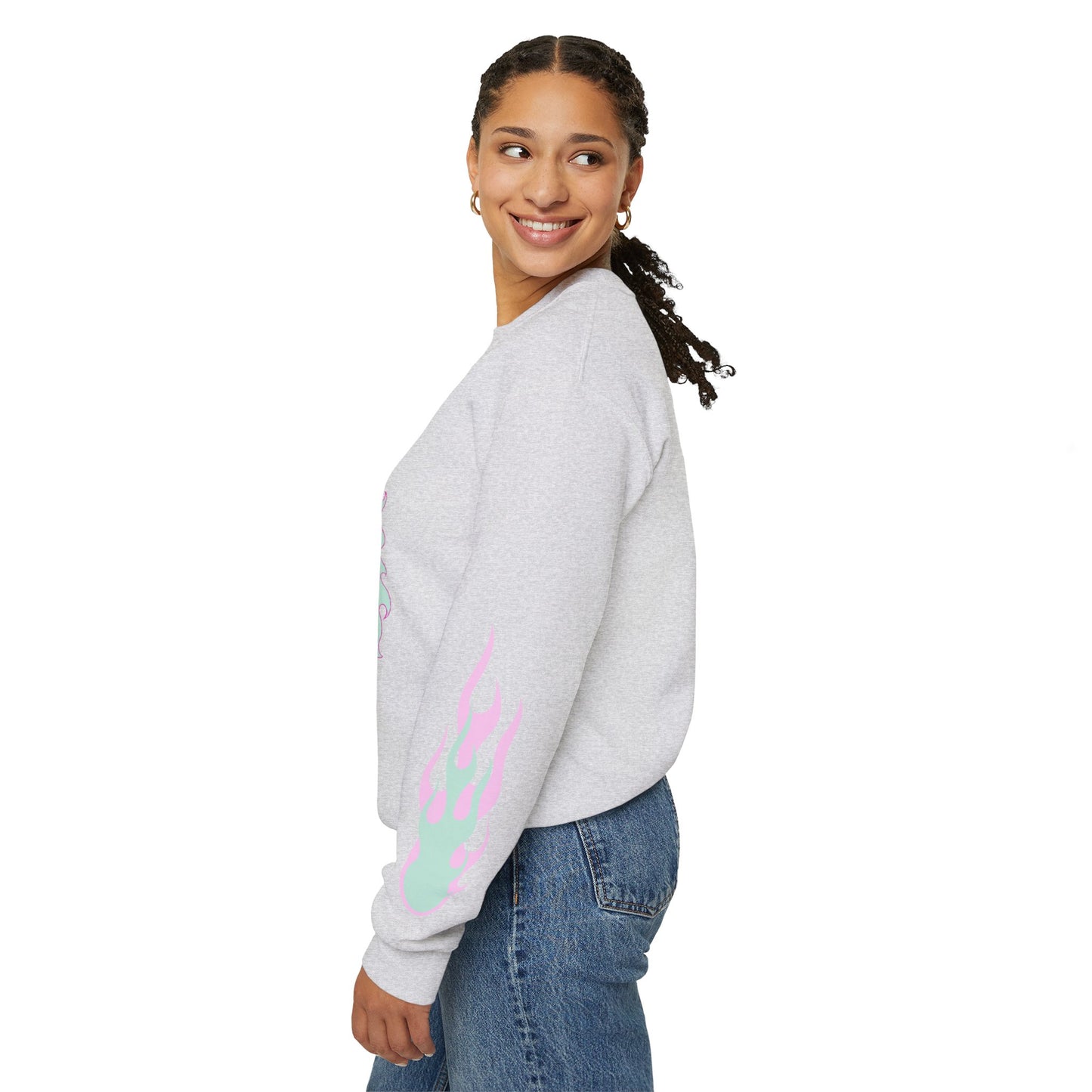 Monster Lover Flames Unisex Heavy Blend™ Crewneck Sweatshirt