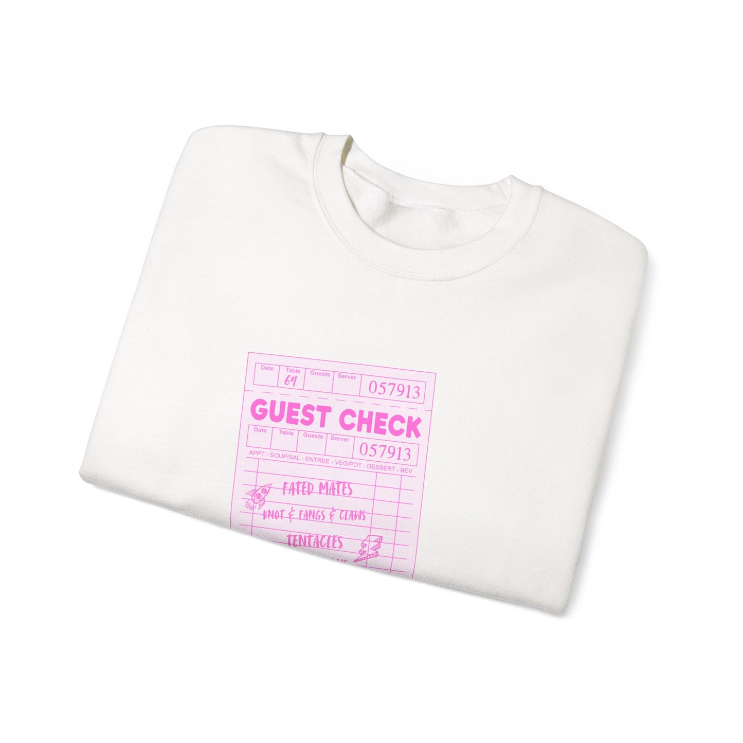 Guest Check PINK Monster Luvr Unisex Heavy Blend™ Crewneck Sweatshirt