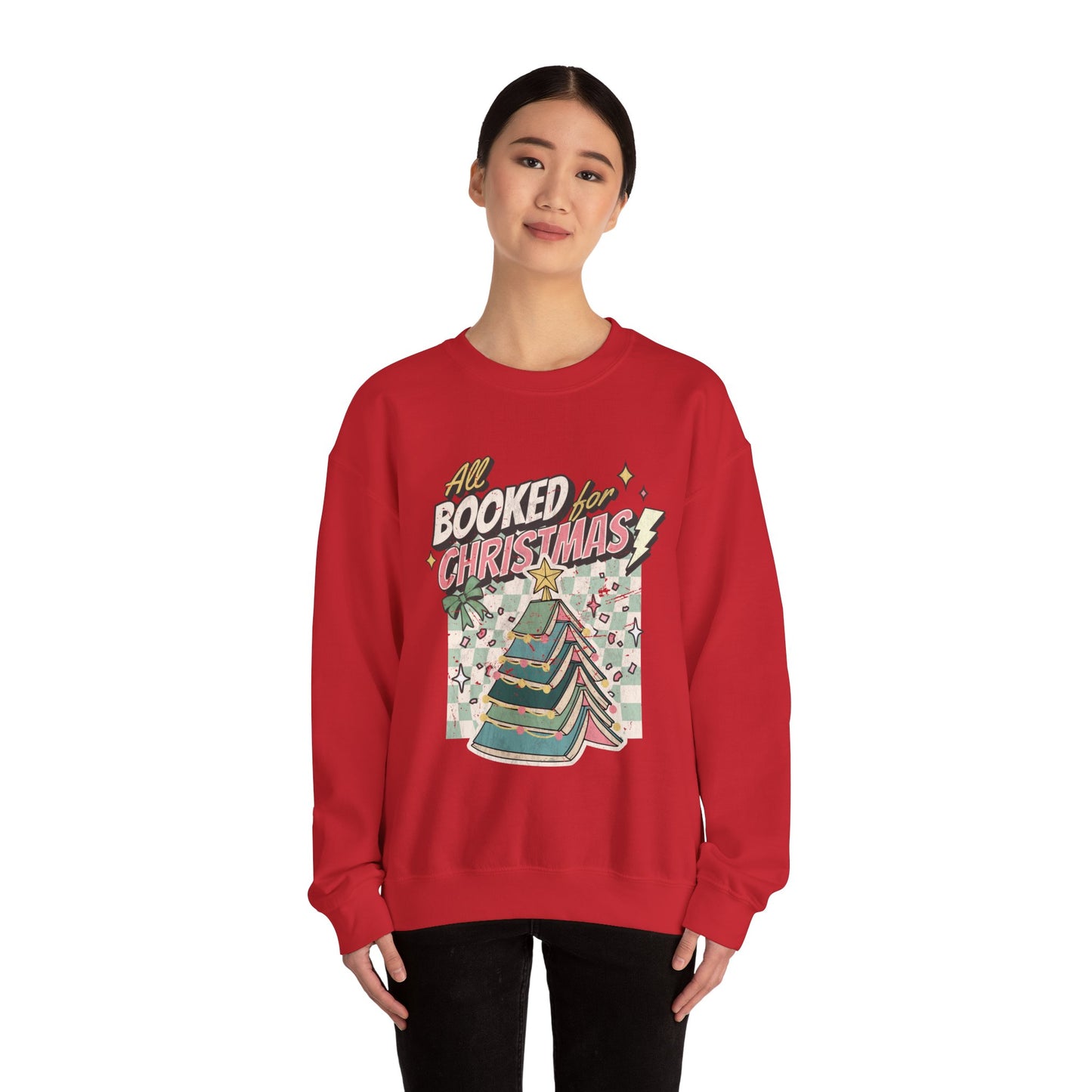All Booked for Christmas Unisex Heavy Blend™ Crewneck Sweatshirt