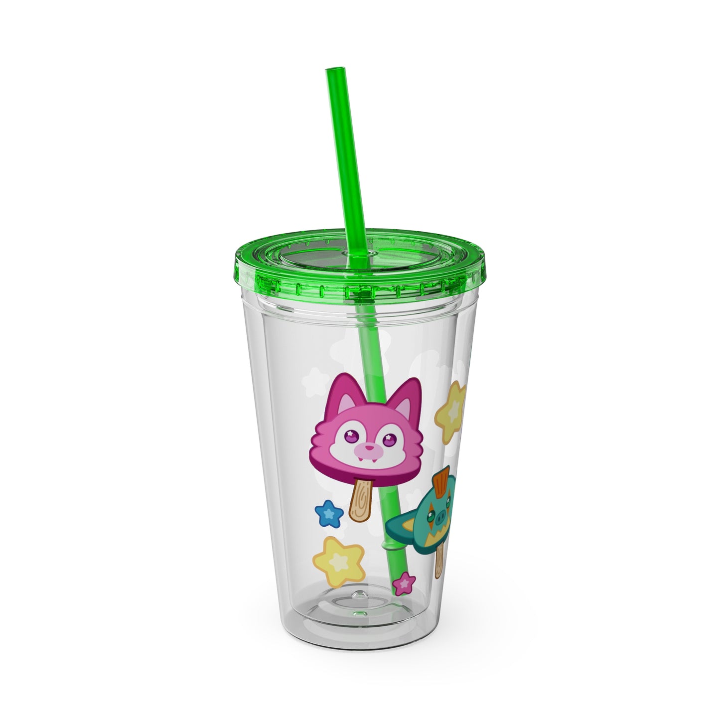 Monster Treats Sunsplash Tumbler with Straw, 16oz