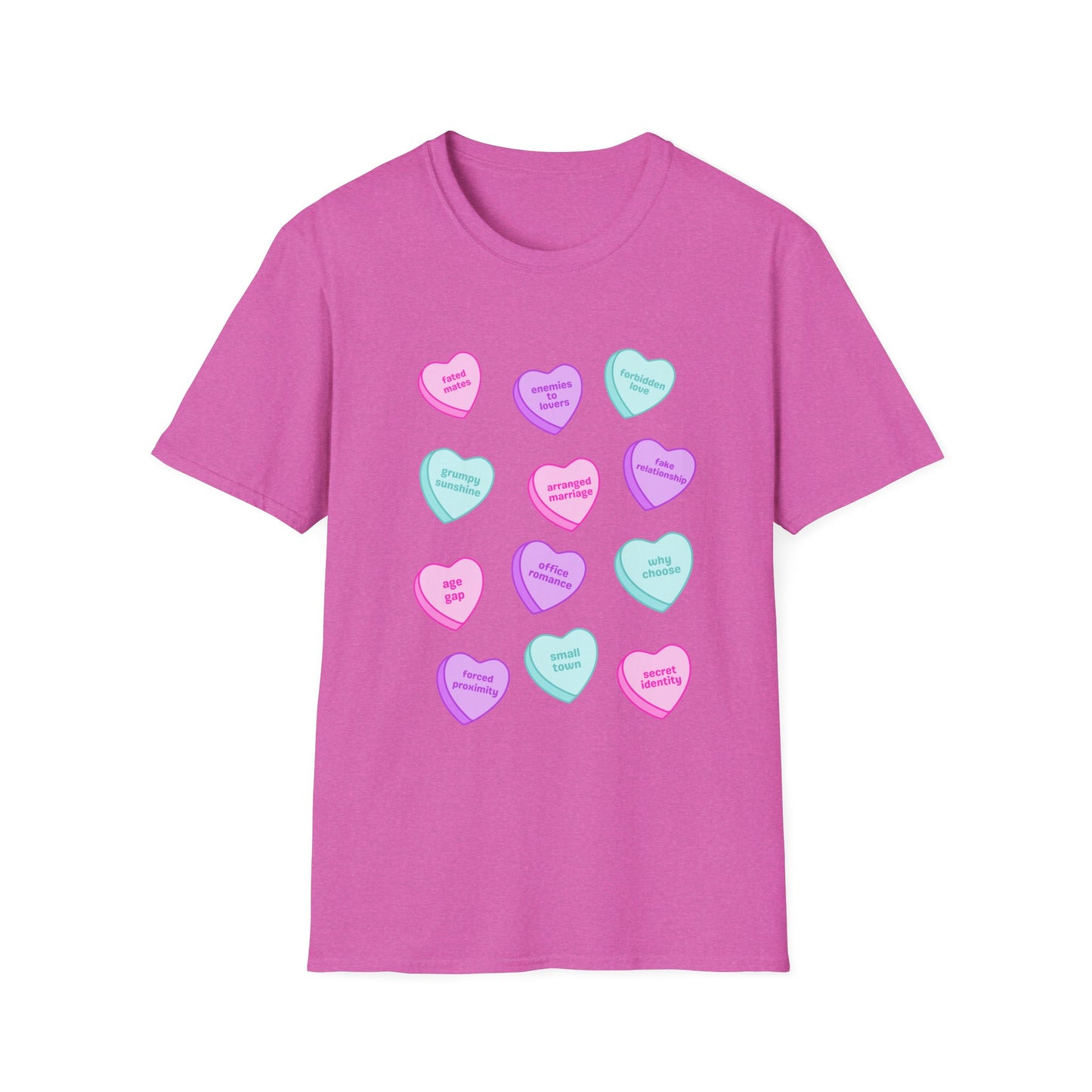 Candy Hearts Tropes Unisex Softstyle T-Shirt
