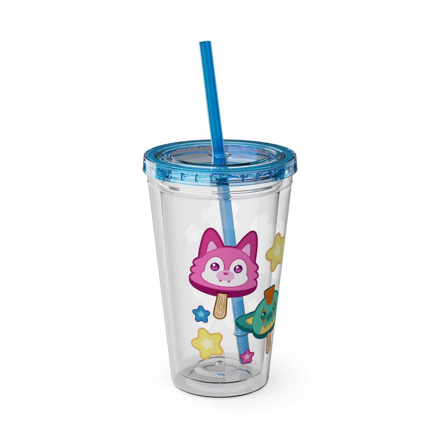 Monster Treats Sunsplash Tumbler with Straw, 16oz