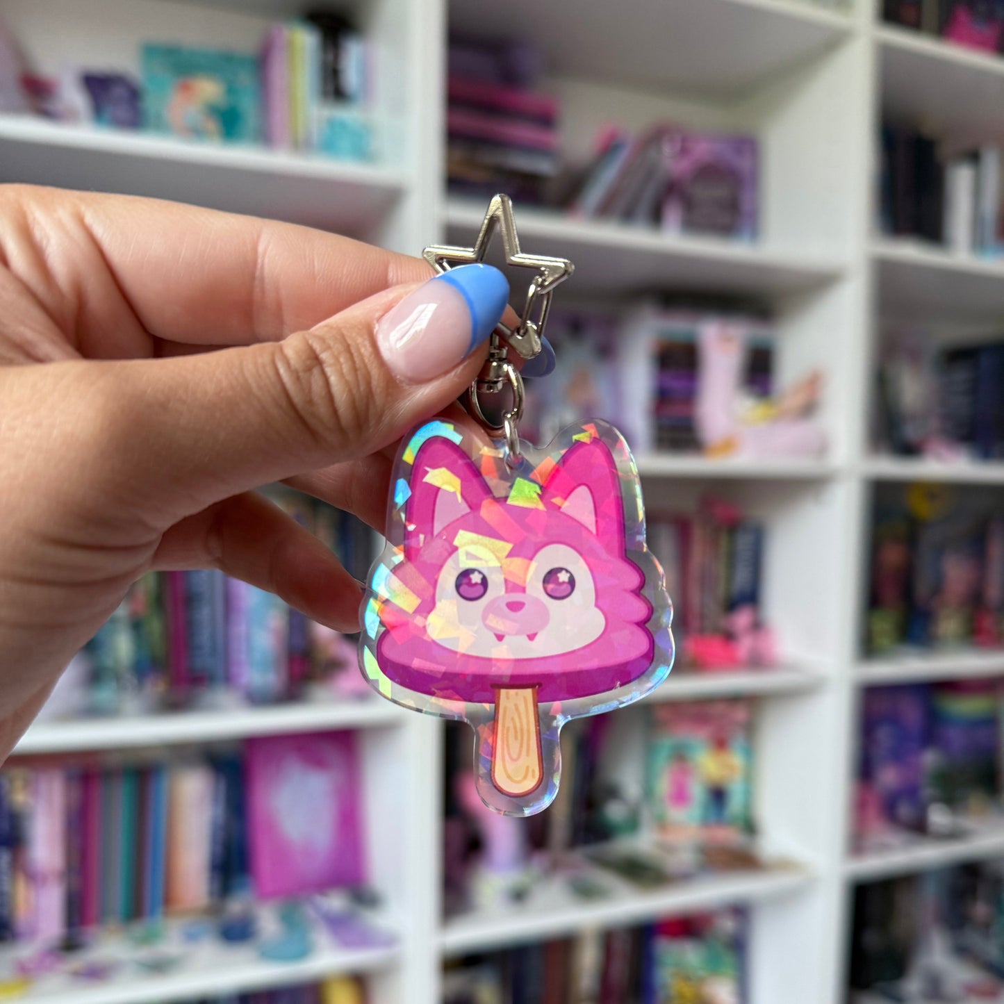 Wolf Treat Holo Keychain