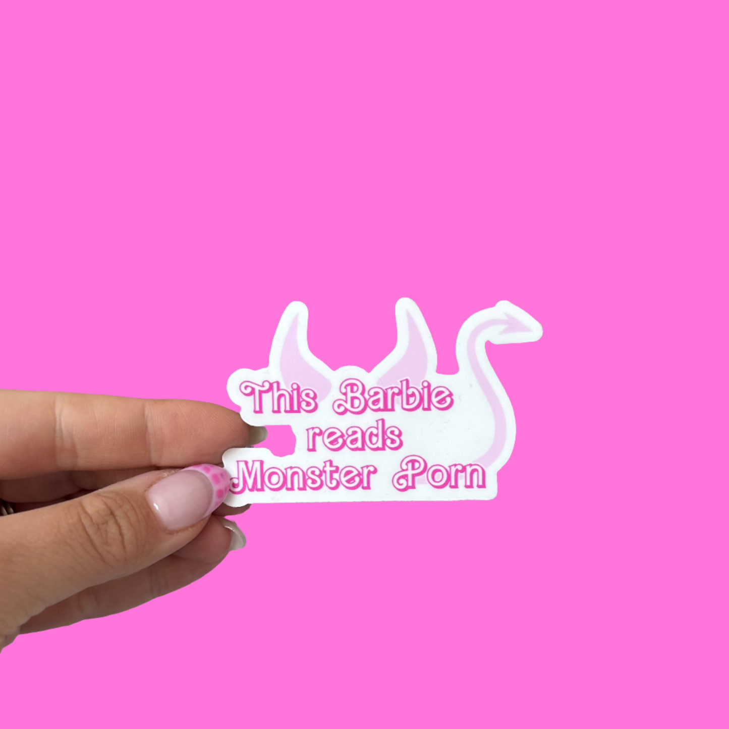 Monster Porn HORNS Die Cut Sticker